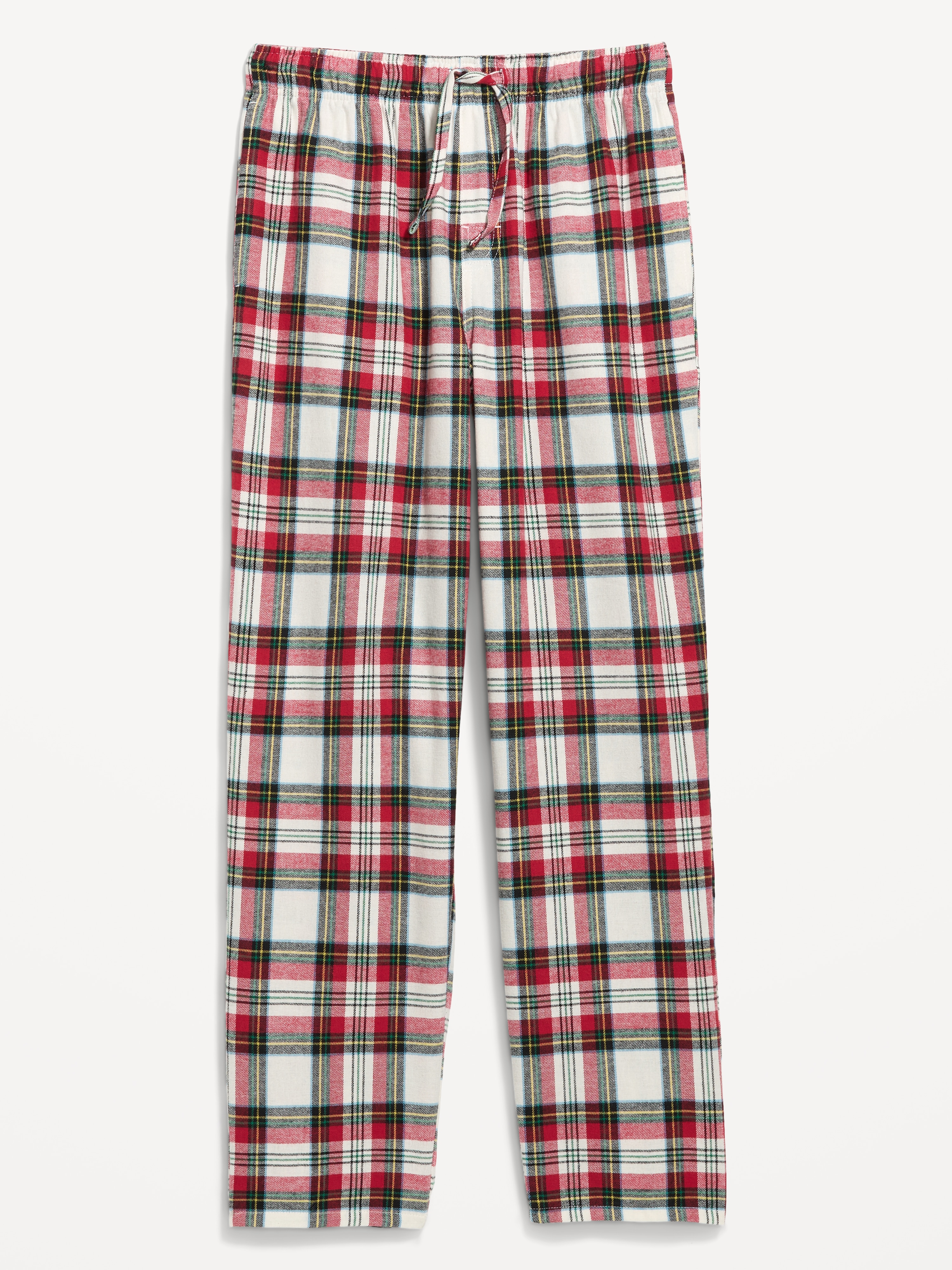 Flannel Pajama Pants - White Tartan - 3
