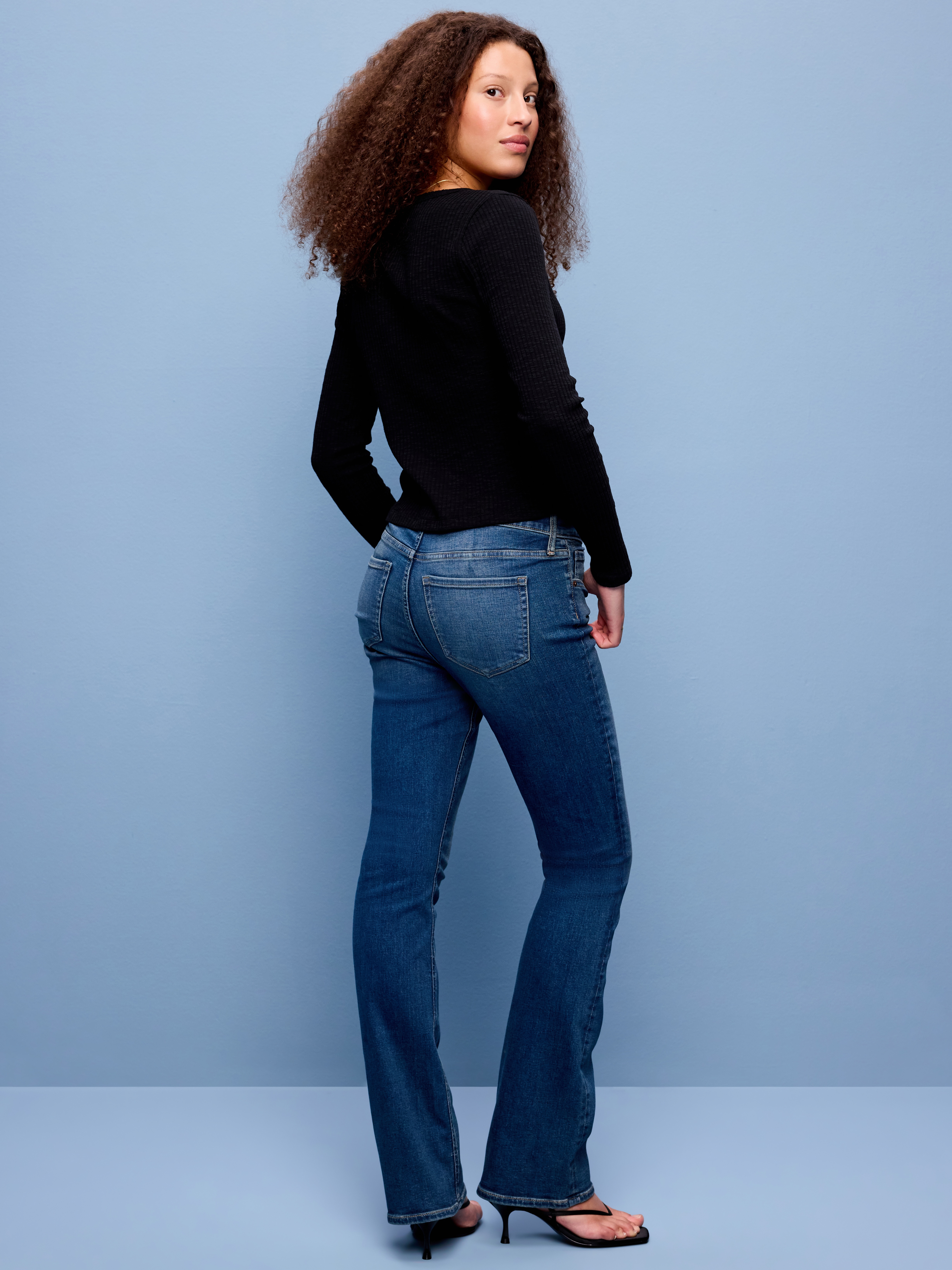 Low-Rise Boot-Cut Jeans - Esther - 3