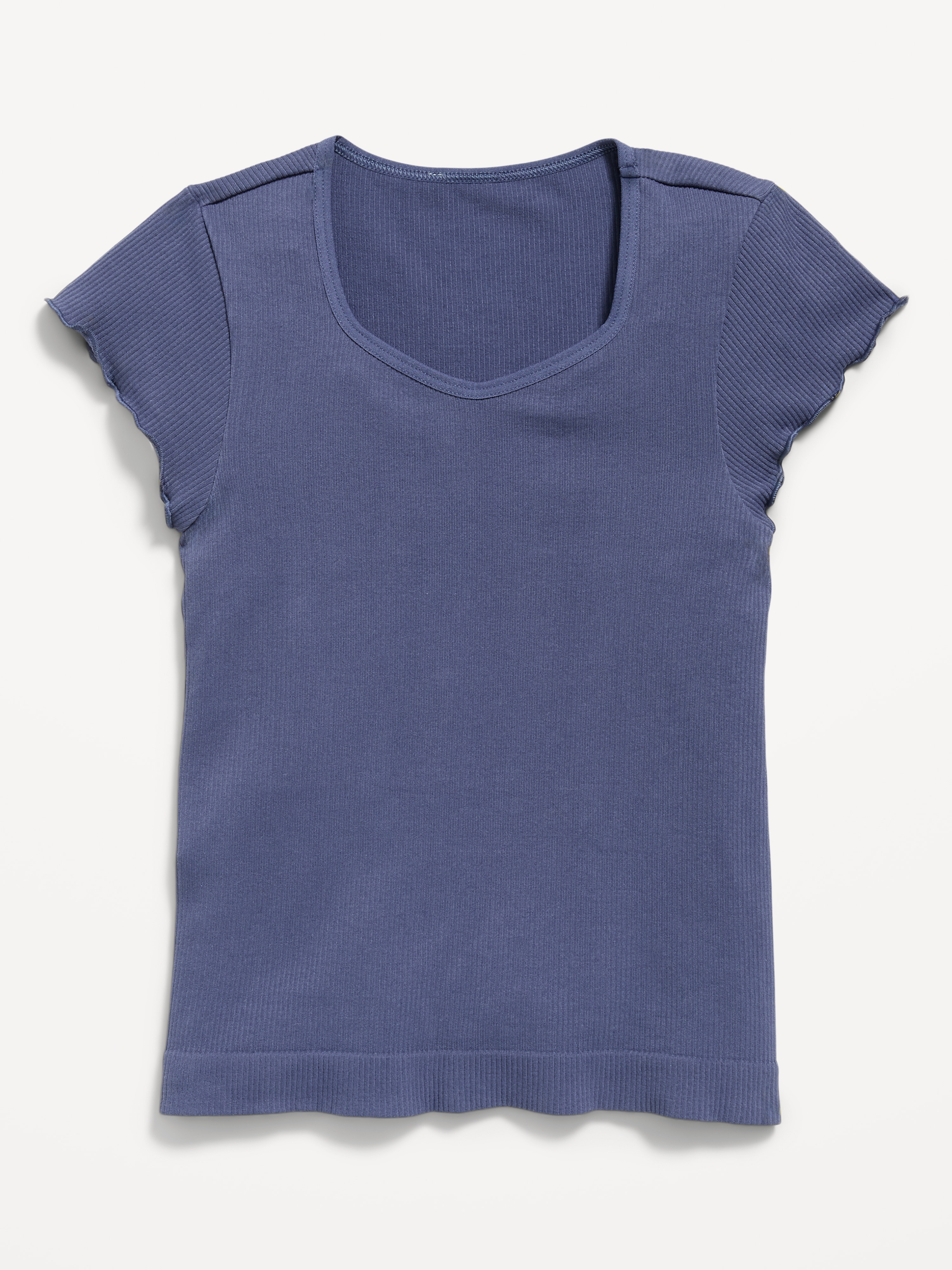 Fitted Seamless Ribbed  Performance Top for Girls - Swept Away - 3