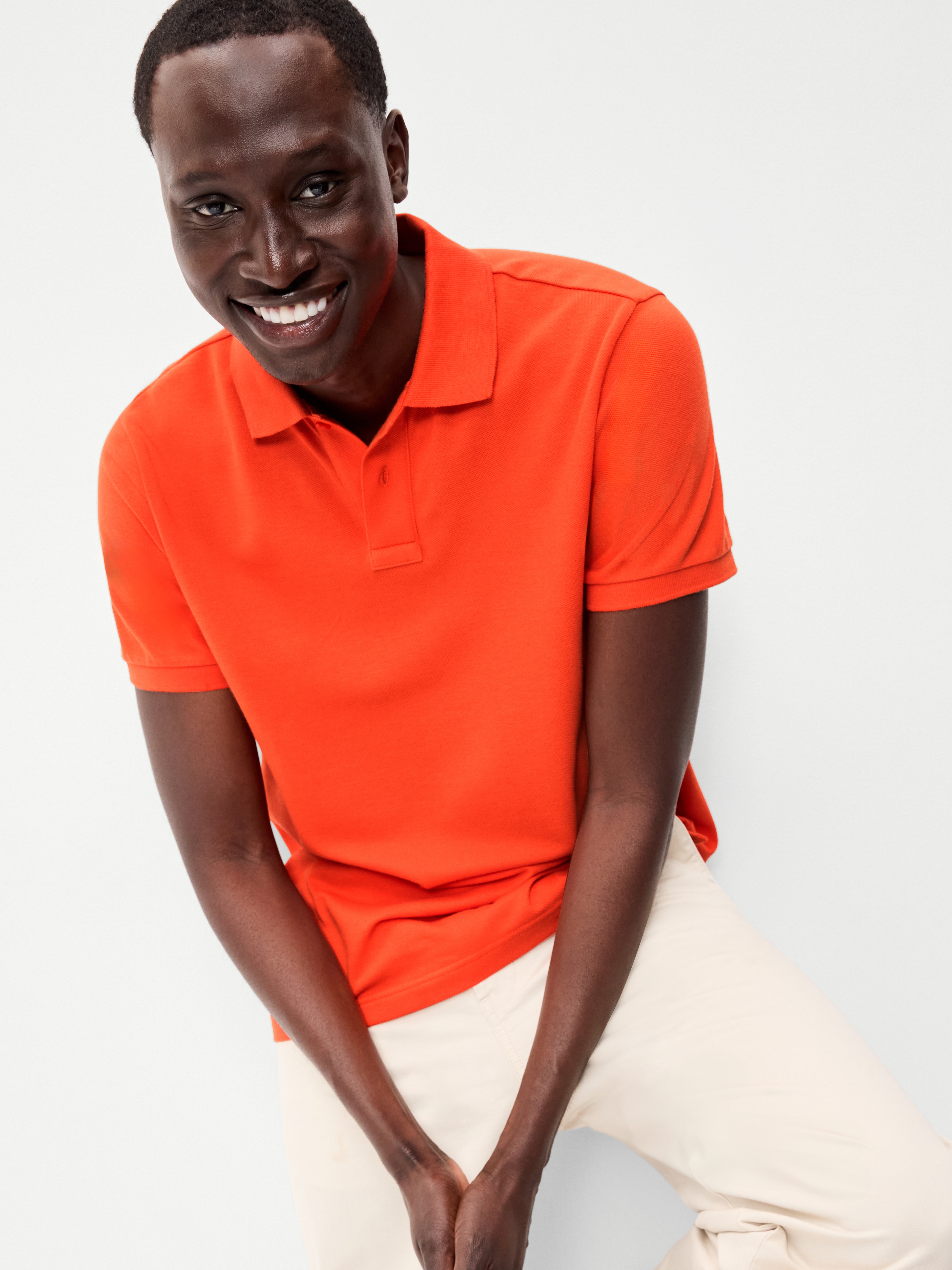 Pique Polo for Men - Ginger Juice - 3