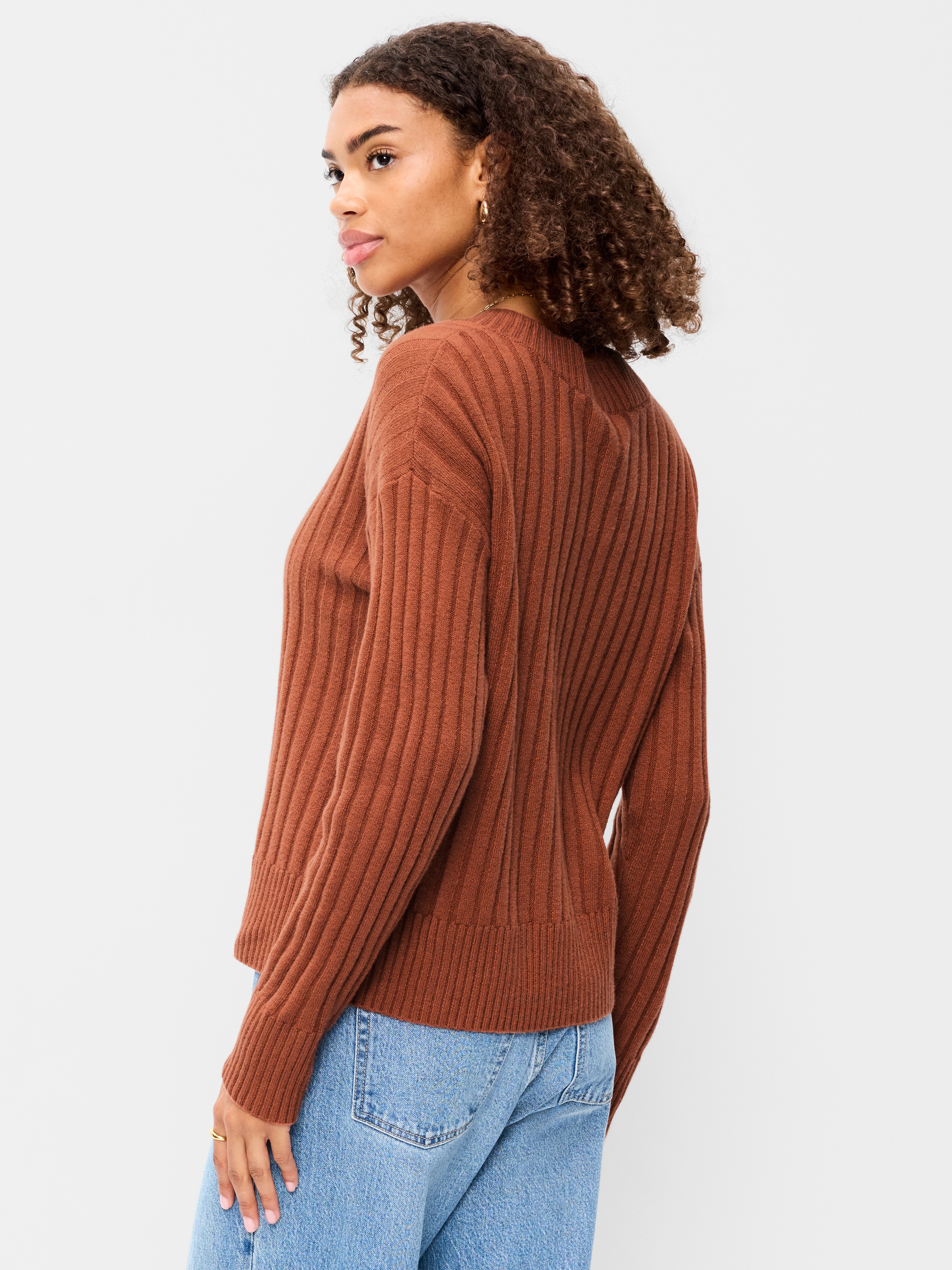SoSoft V-Neck Sweater - Apple Cinnamon - 2