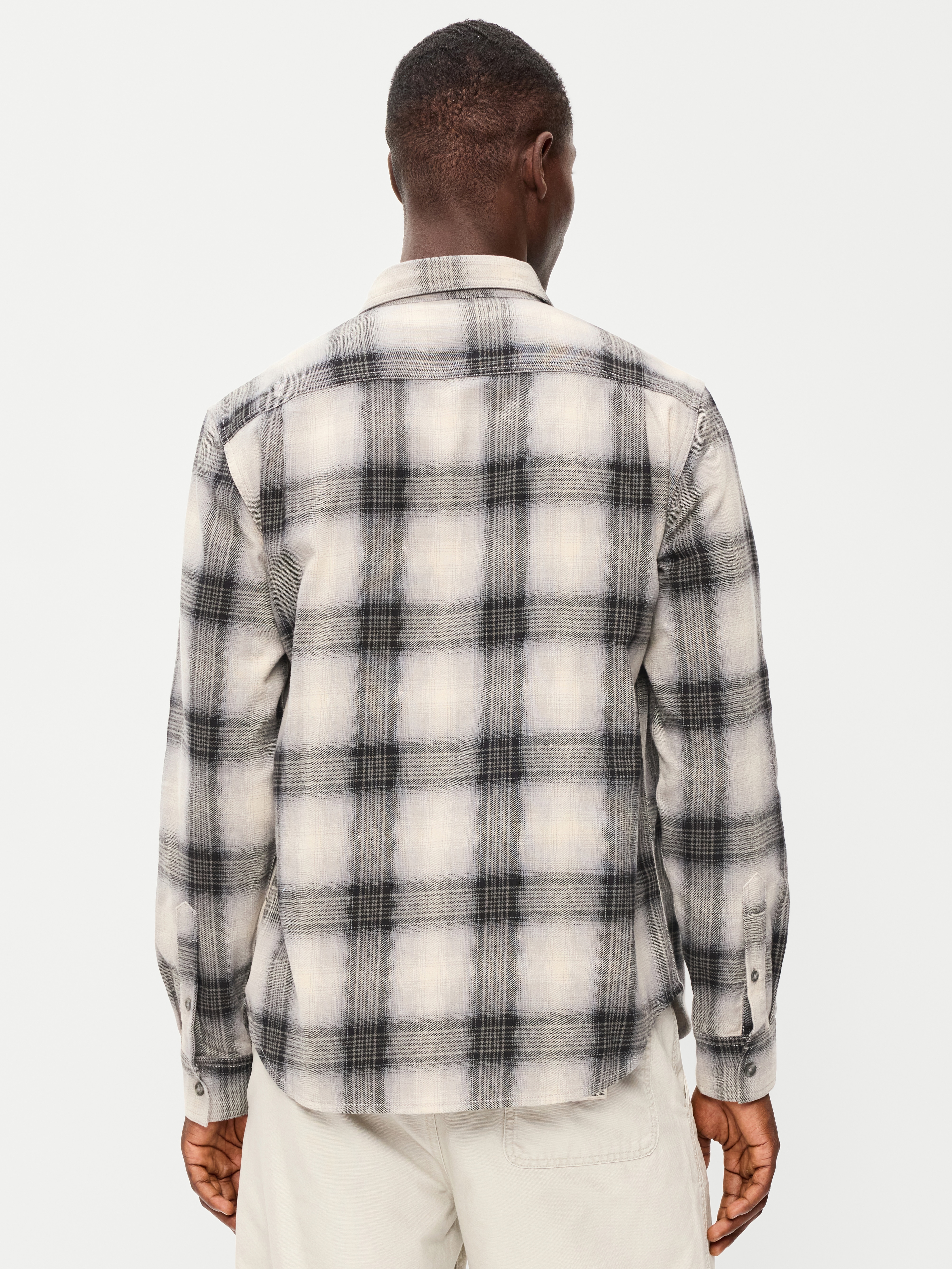 Relaxed Long-Sleeve Flannel Pocket Shirt - Fog City - 2