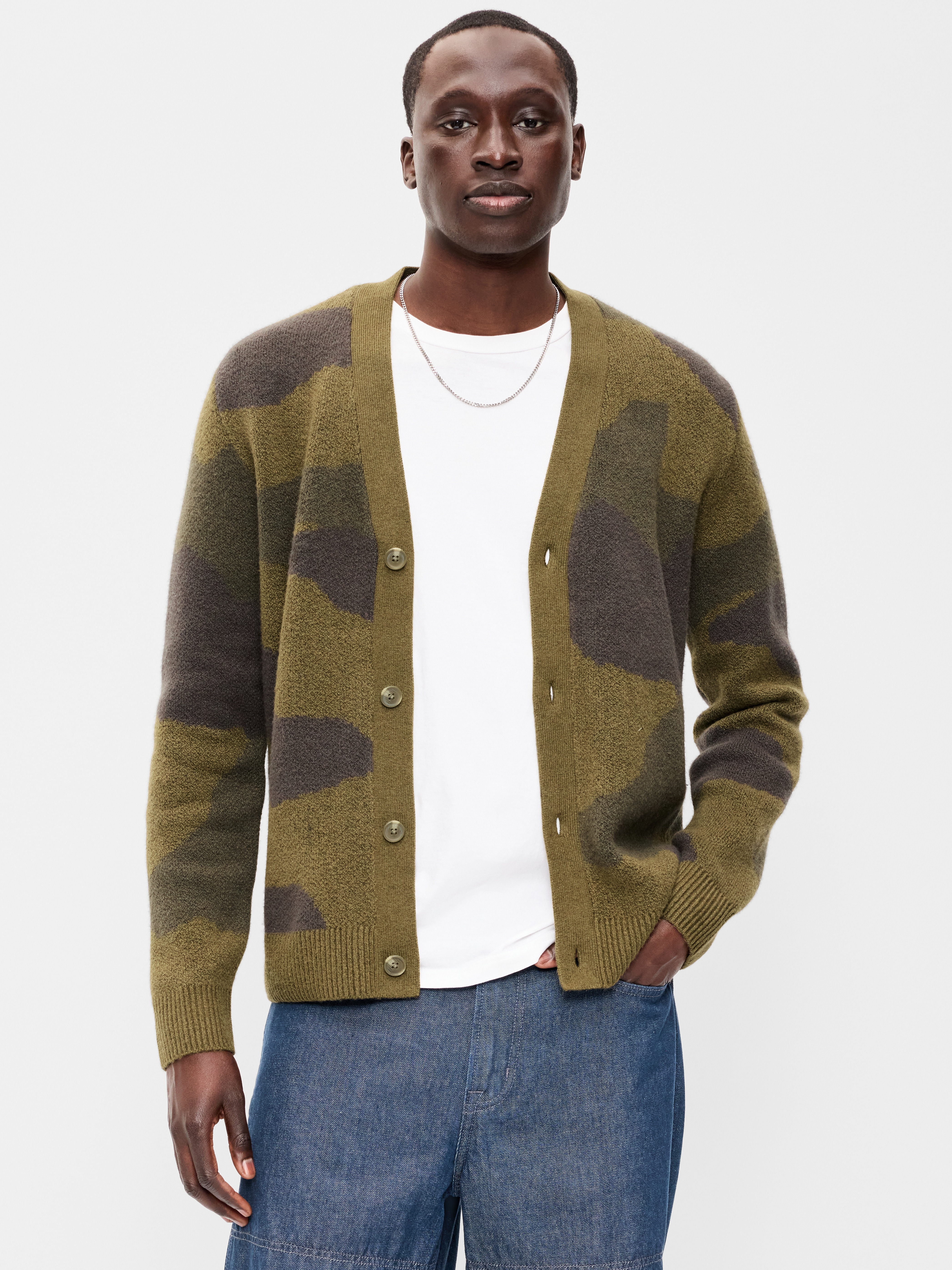 SoSoft Cardigan Sweater - Camo - 1