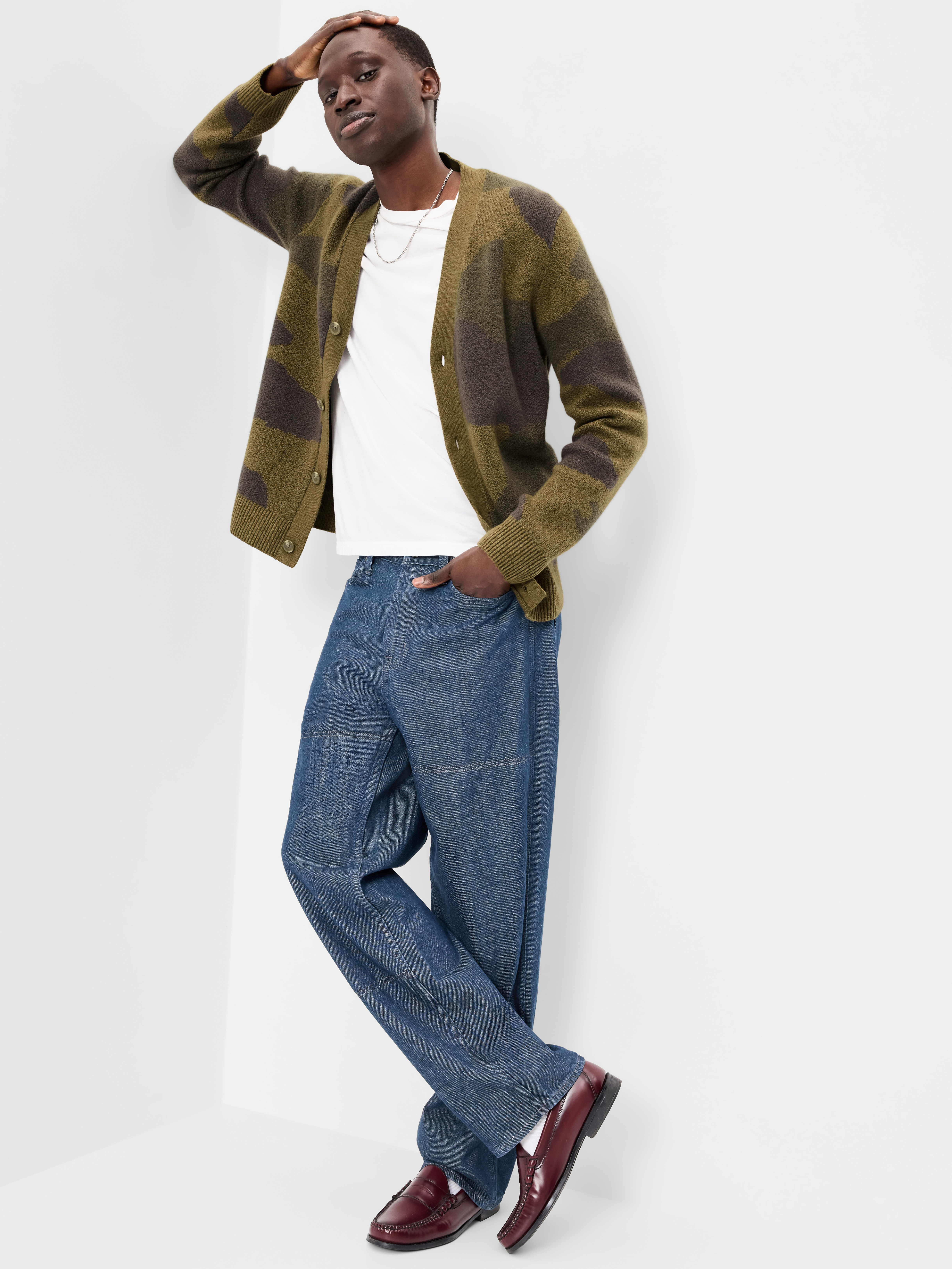 SoSoft Cardigan Sweater - Camo - 3