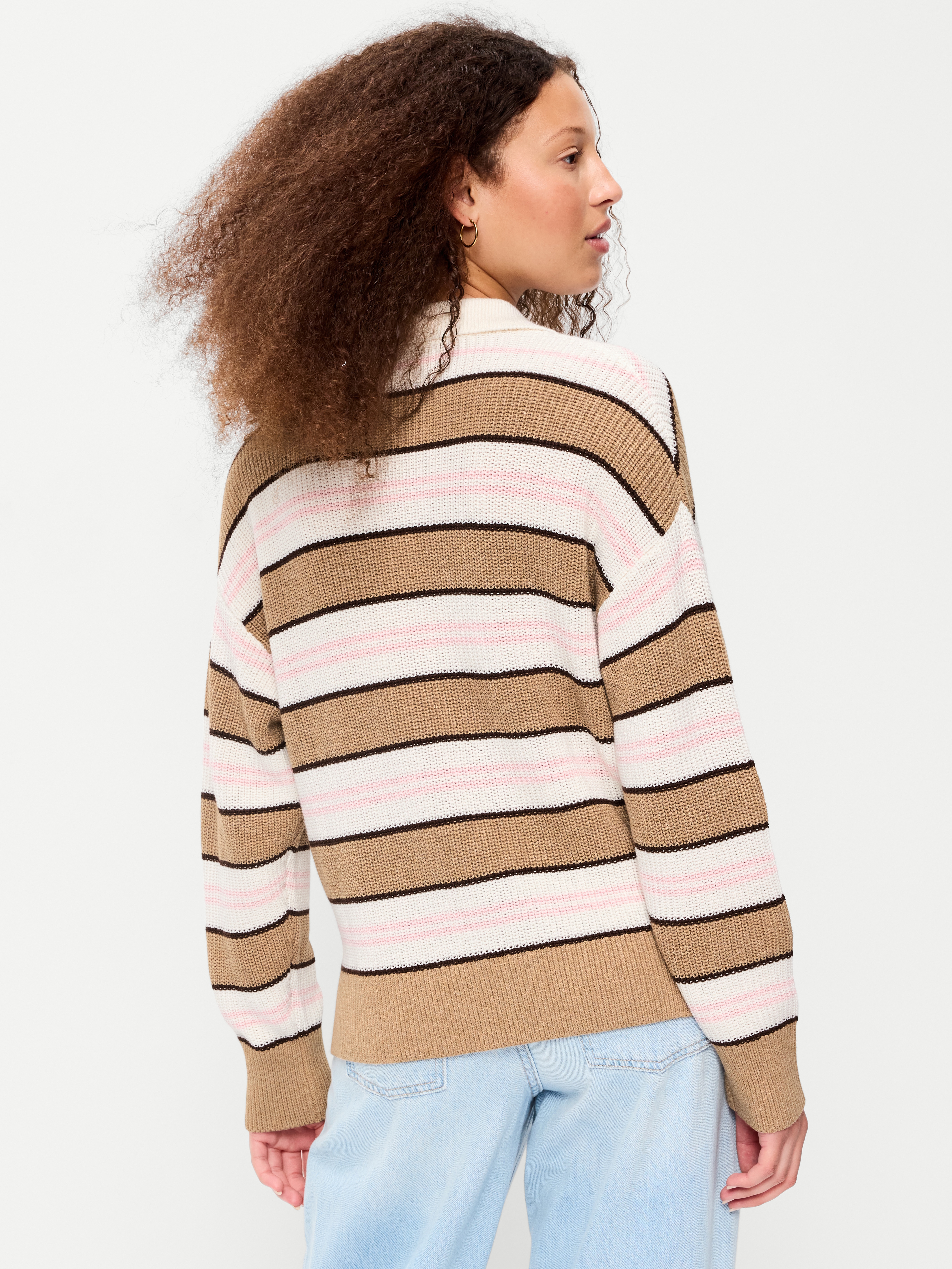 Cotton-Blend Rugby Polo - Neutral Stripe - 2
