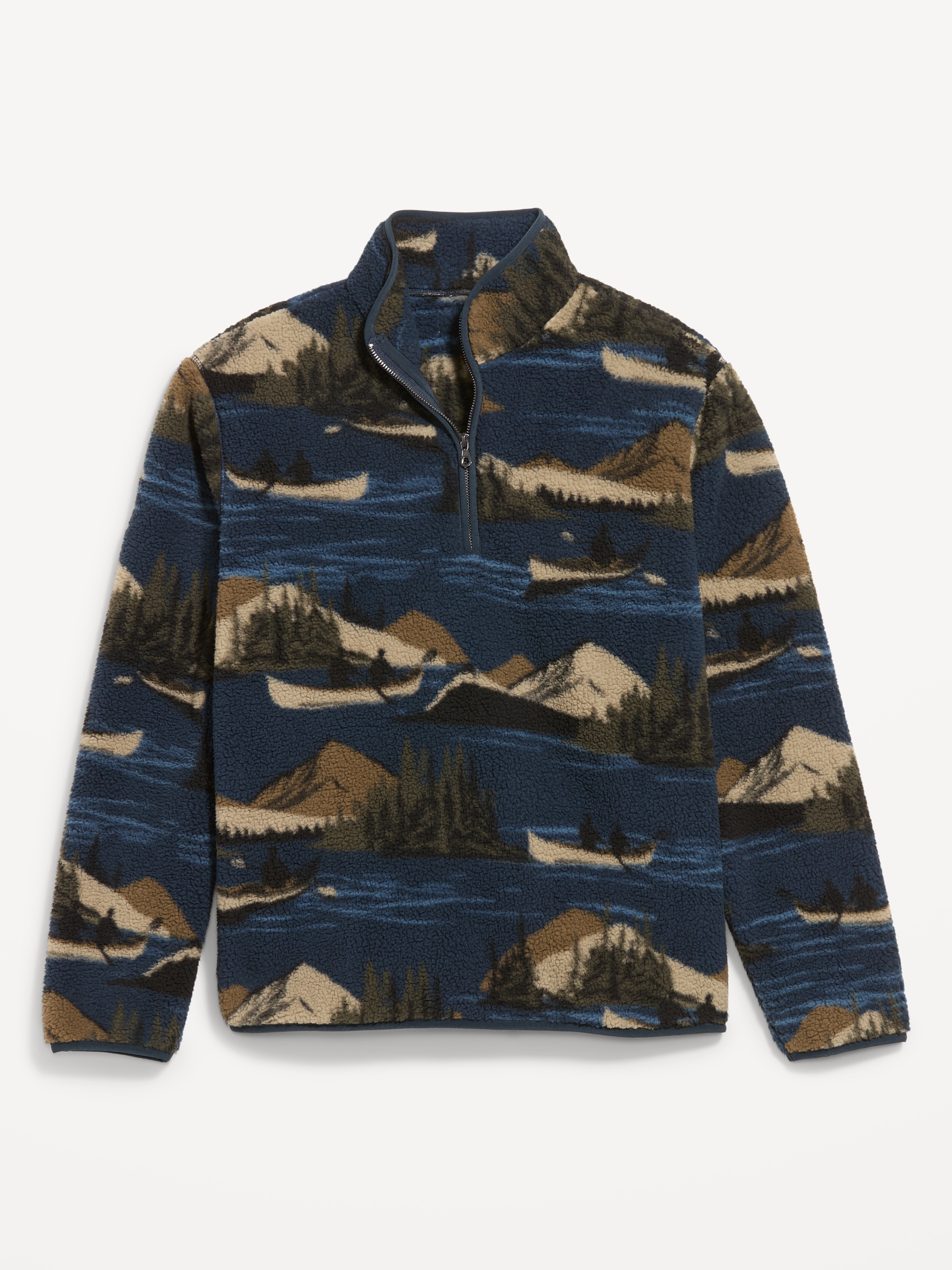 Sherpa Quarter Zip - Paddle Boat Blue - 4