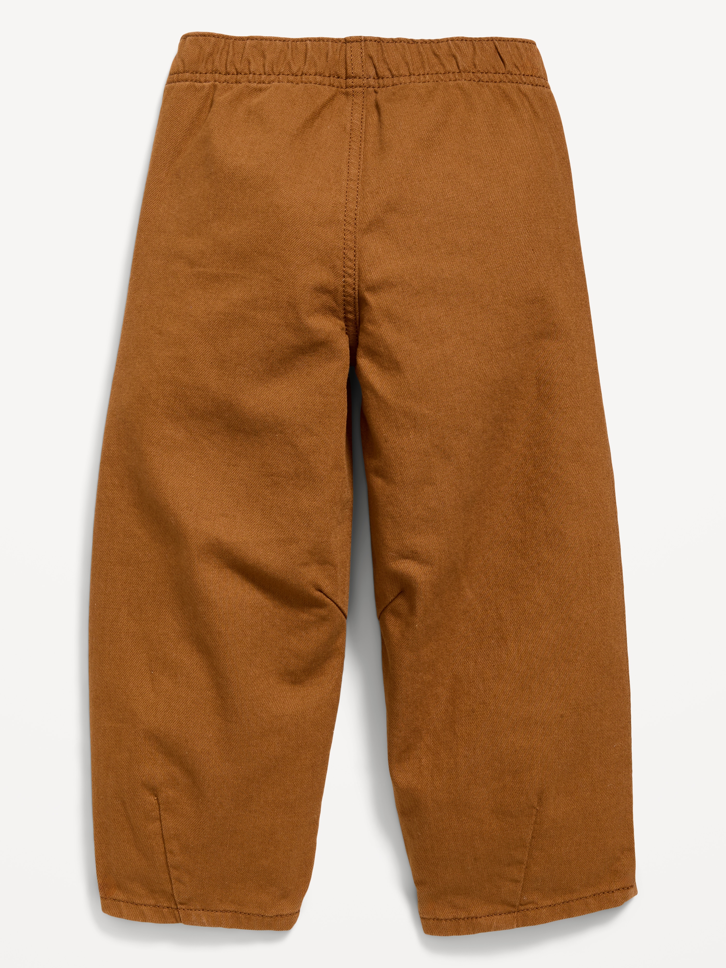 Super Baggy Heart-Pocket Barrel-Leg Jeans for Toddler Girls - Brown - 2