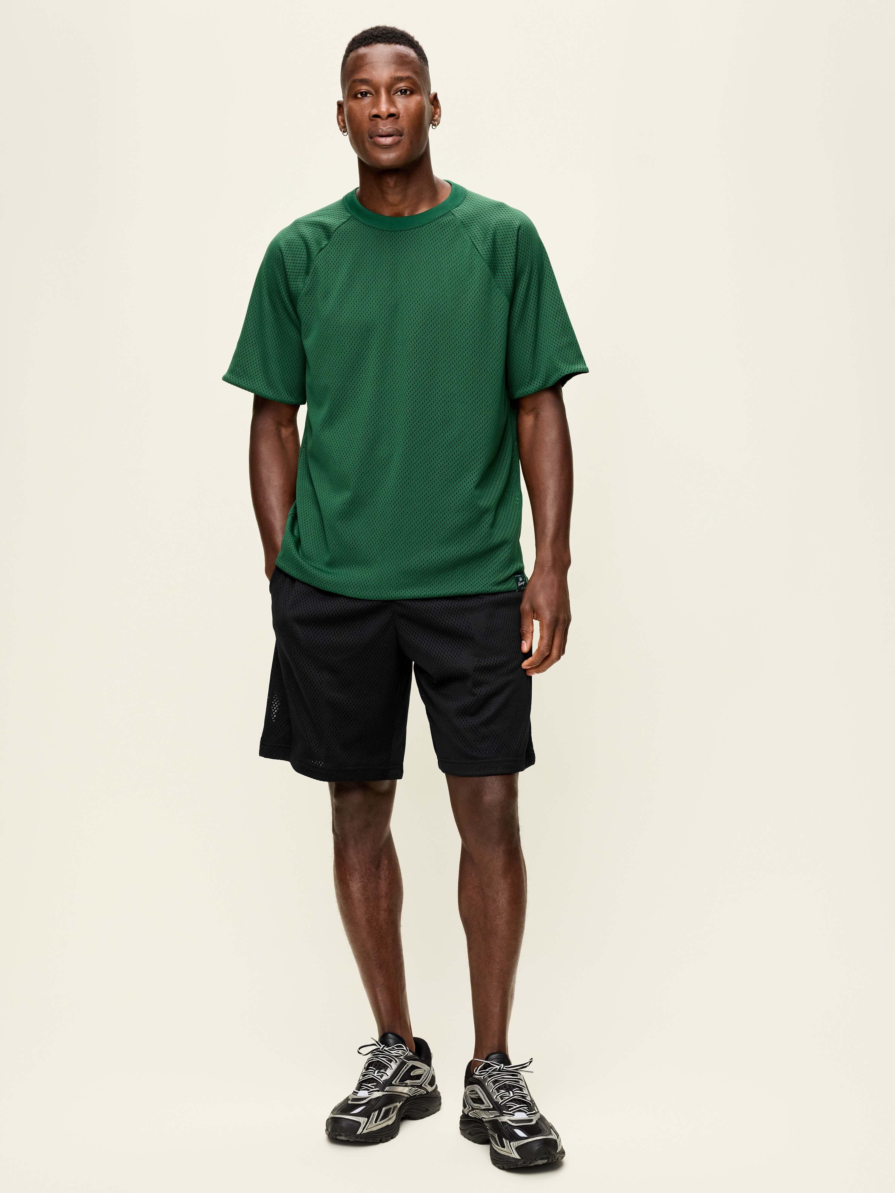 Baggy Mesh Shorts -- 9-inch inseam - Black Jack - 2
