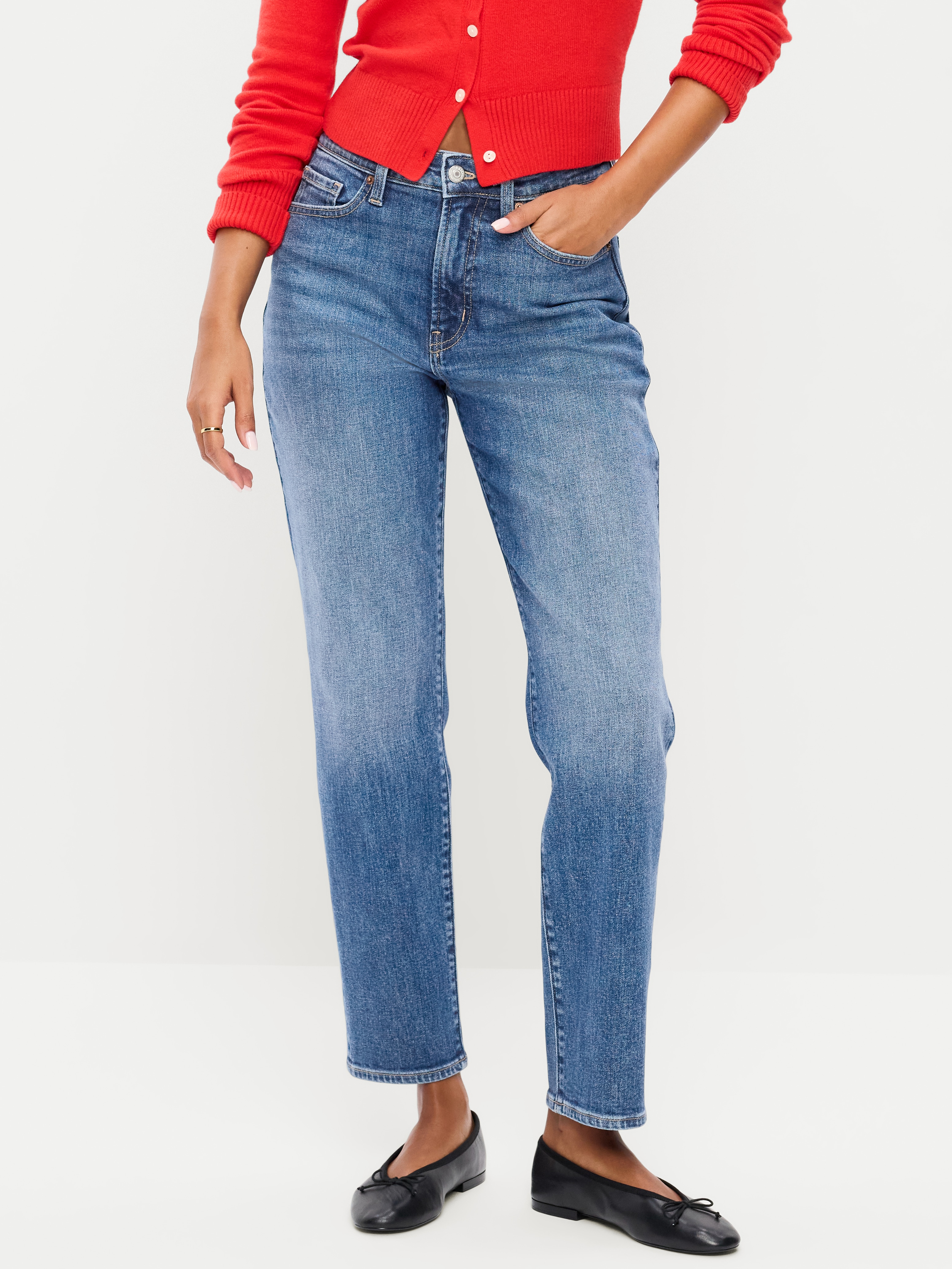 Curvy High-Waisted OG Straight Ankle Jeans - Flossie Ann - 2