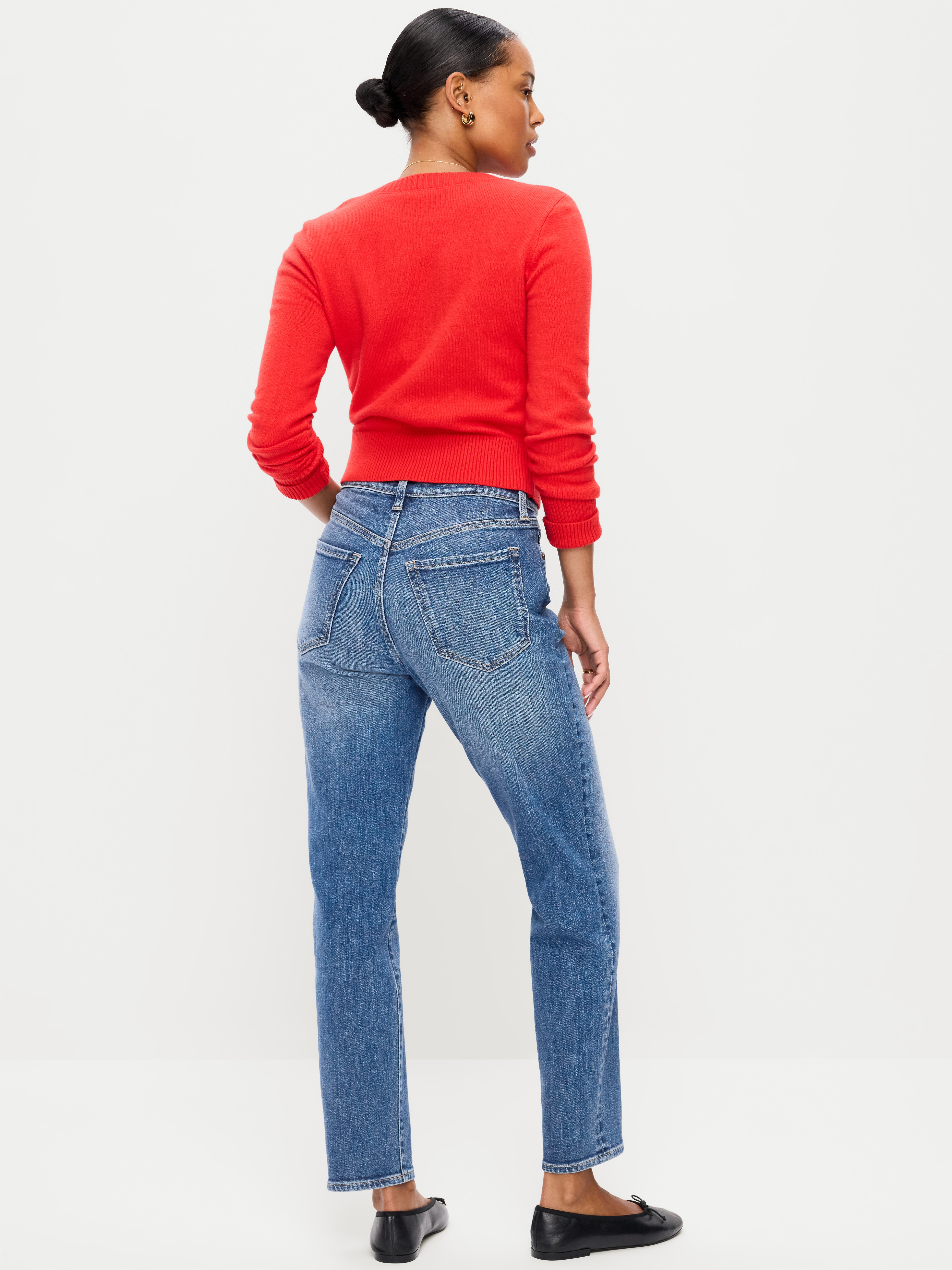 Curvy High-Waisted OG Straight Ankle Jeans - Flossie Ann - 3