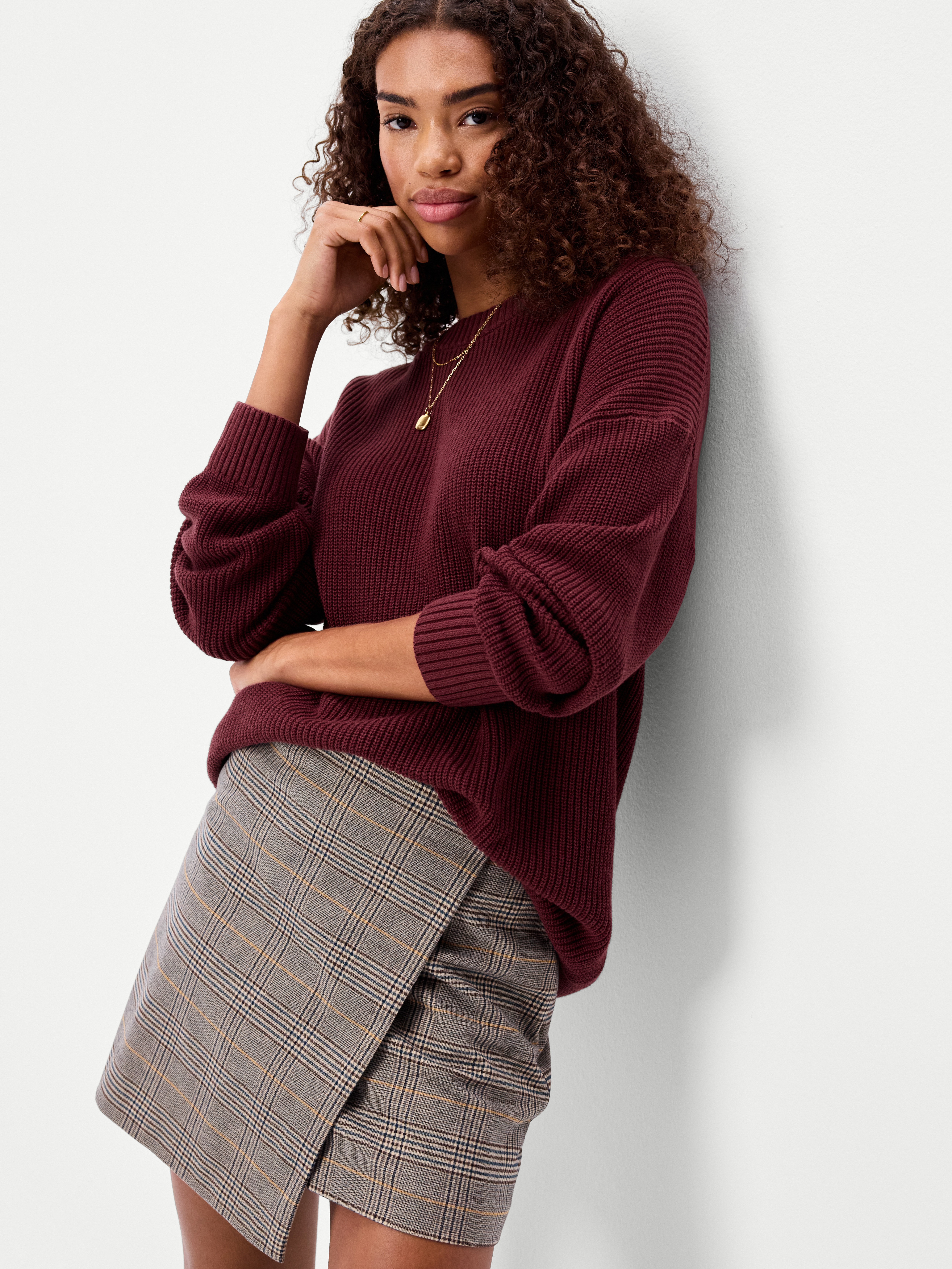 Seaside Cotton Shaker Oversized Tunic Sweater - Reddy Or Not - 3