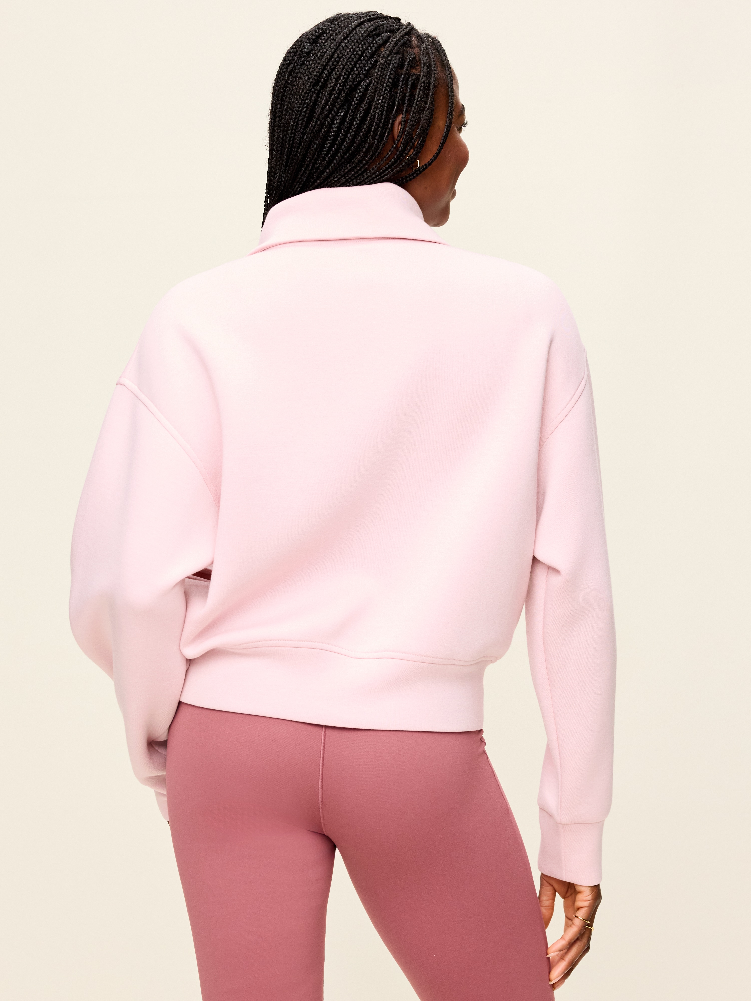 Bounce Fleece Half-Zip Pullover Sweatshirt - Fairytale Rose - 2