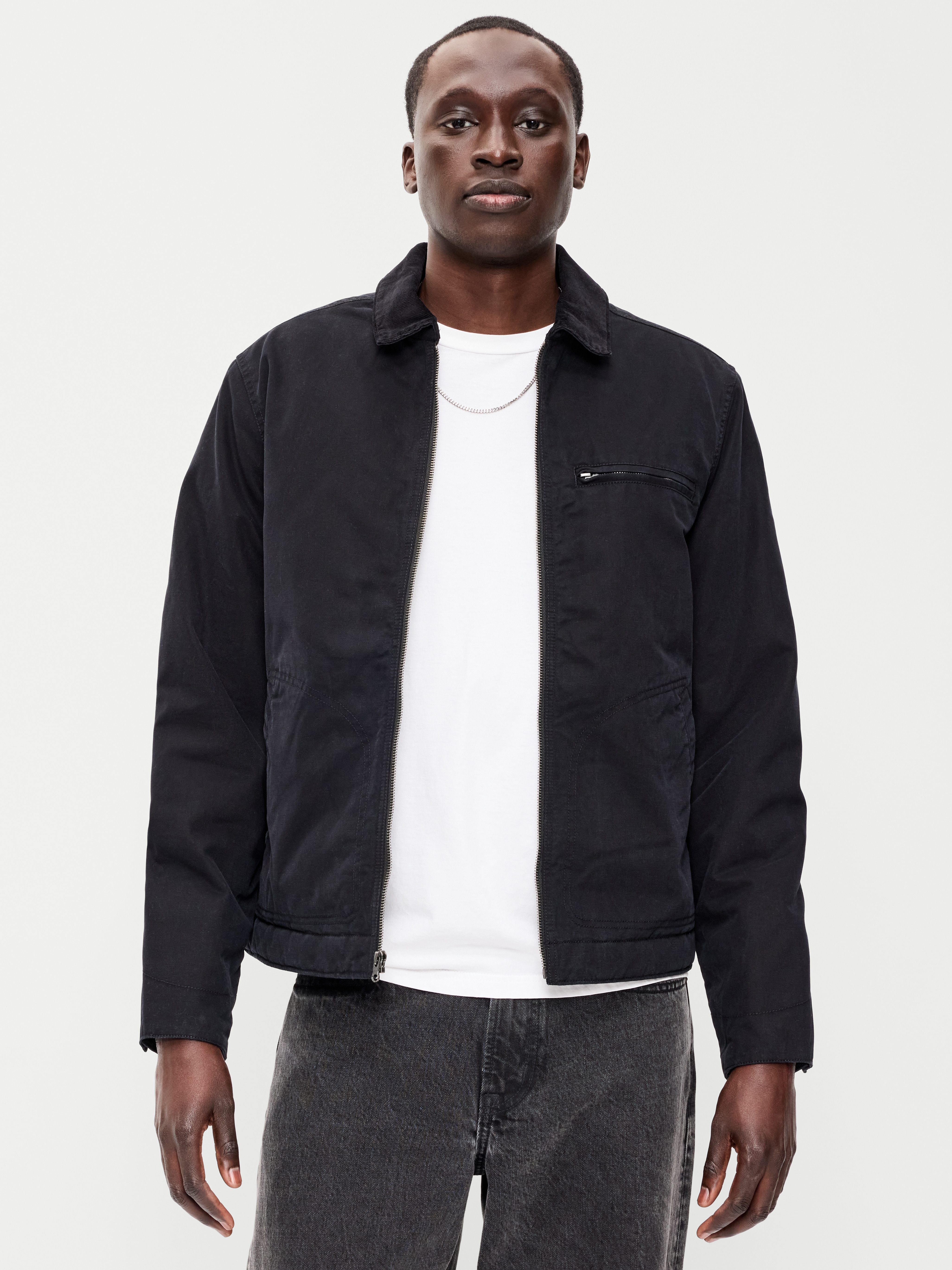 Insulated Canvas Barn Jacket - Black Jack - 1
