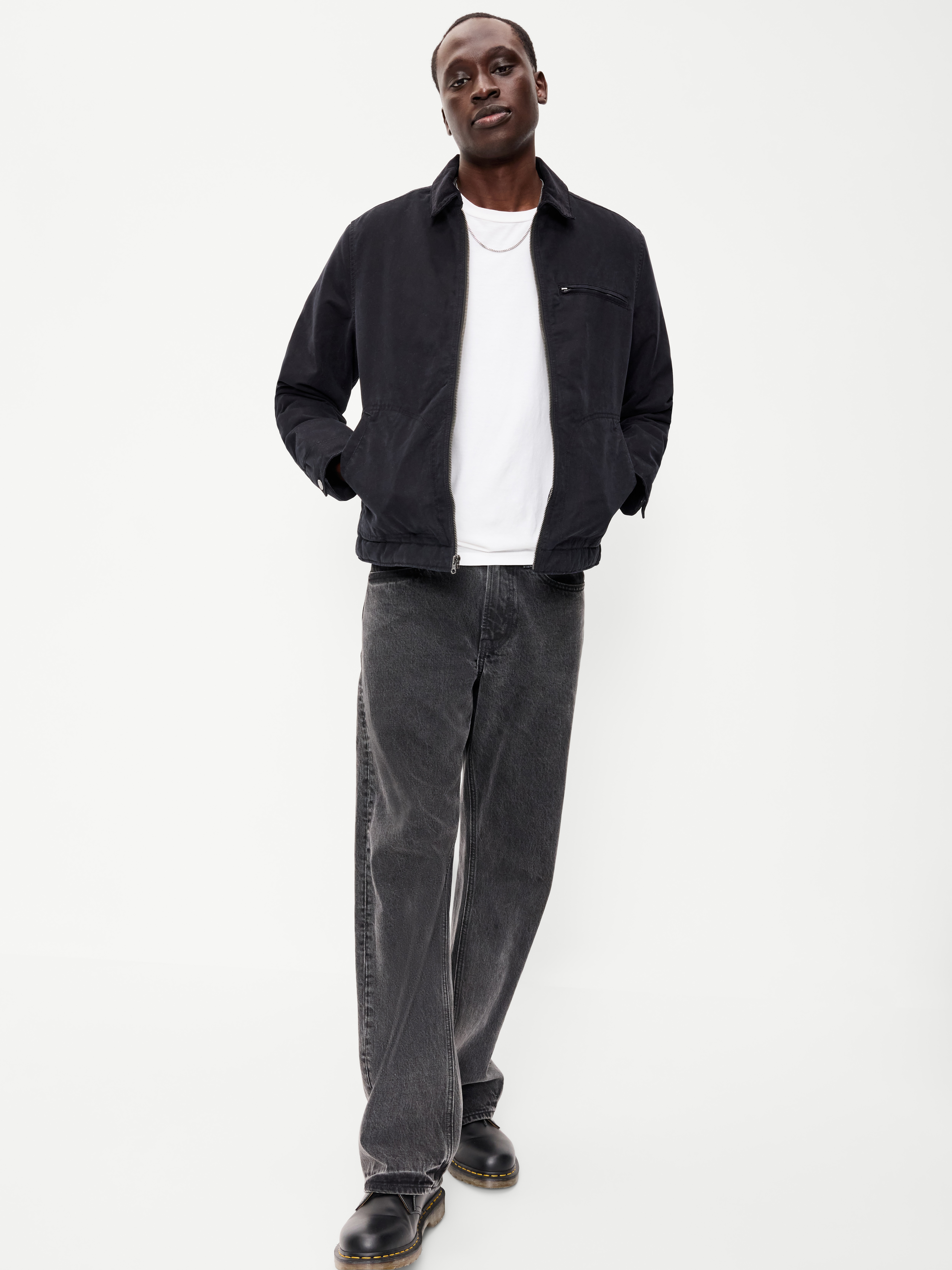 Insulated Canvas Barn Jacket - Black Jack - 3