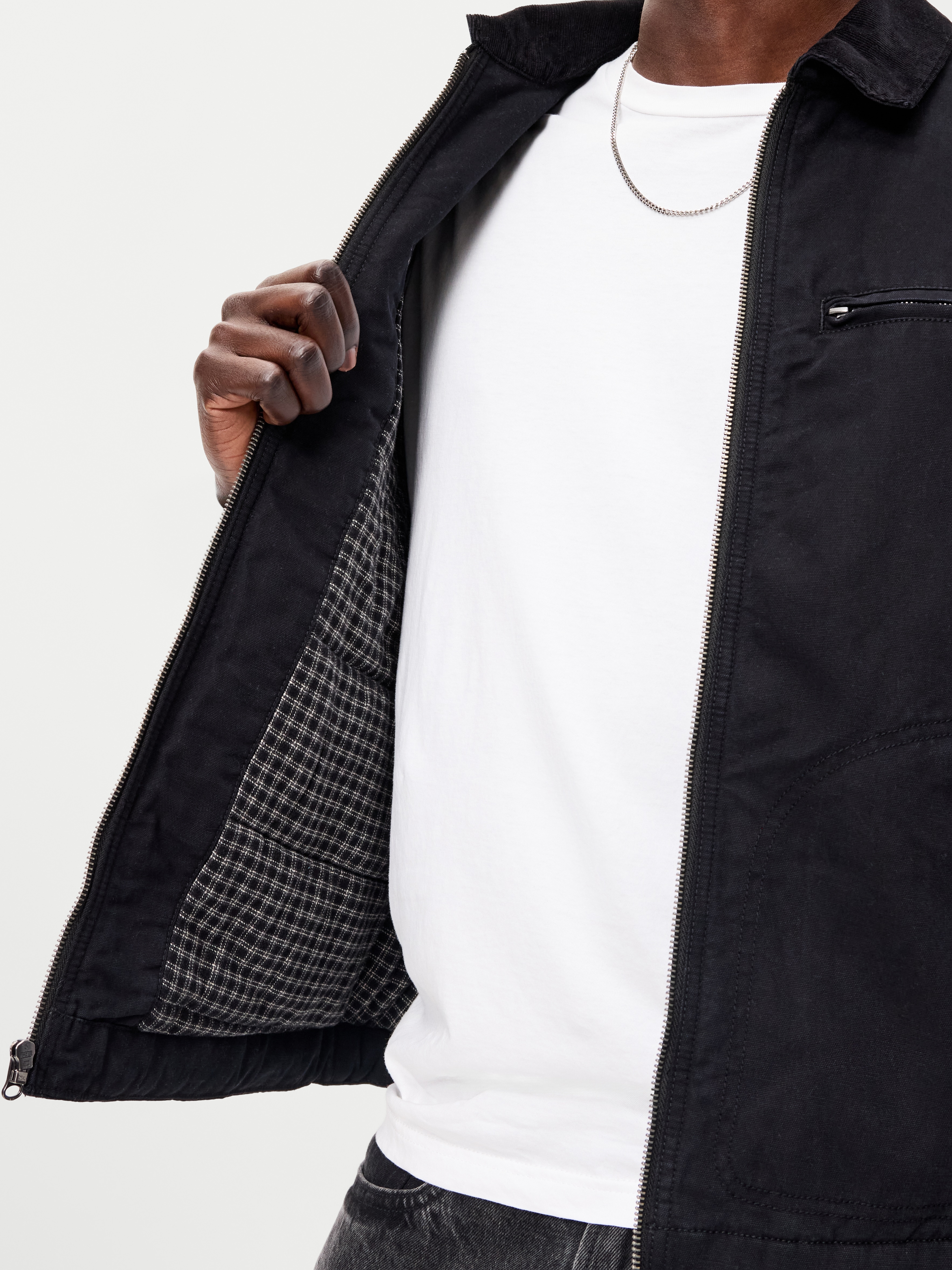 Insulated Canvas Barn Jacket - Black Jack - 5
