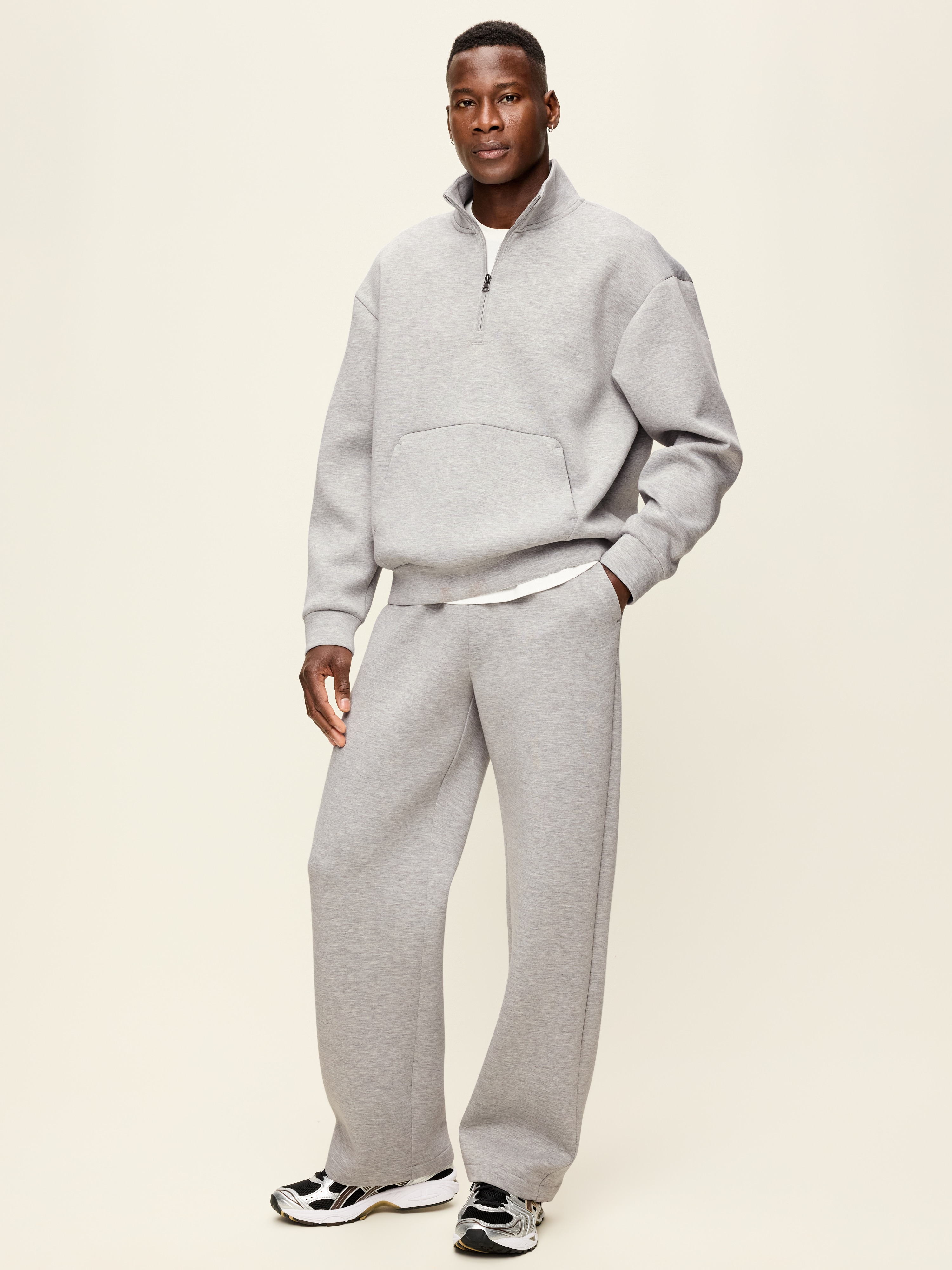 Bounce Fleece Baggy Sweatpants - Heather Gray - 2