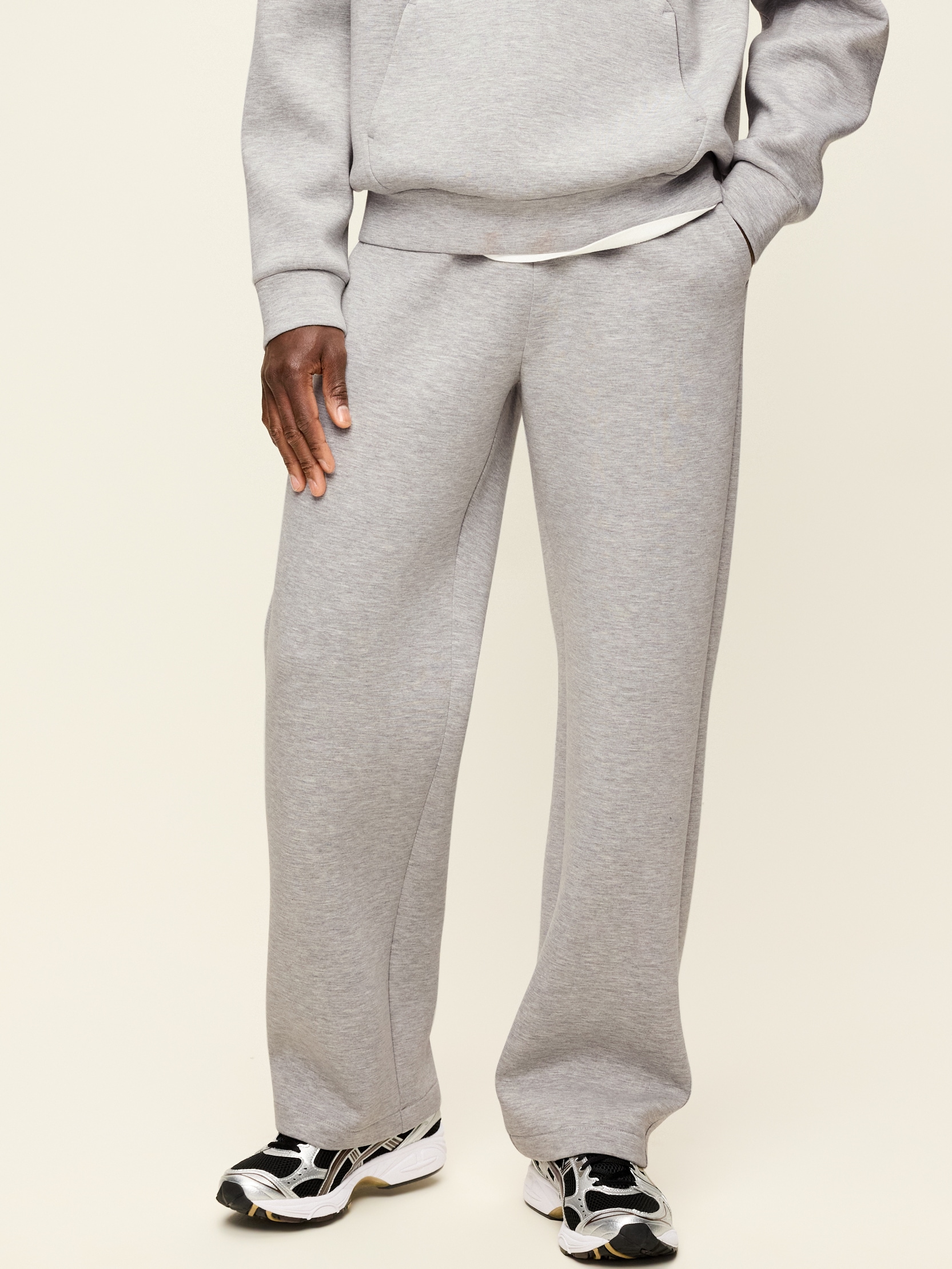Bounce Fleece Baggy Sweatpants - Heather Gray - 1