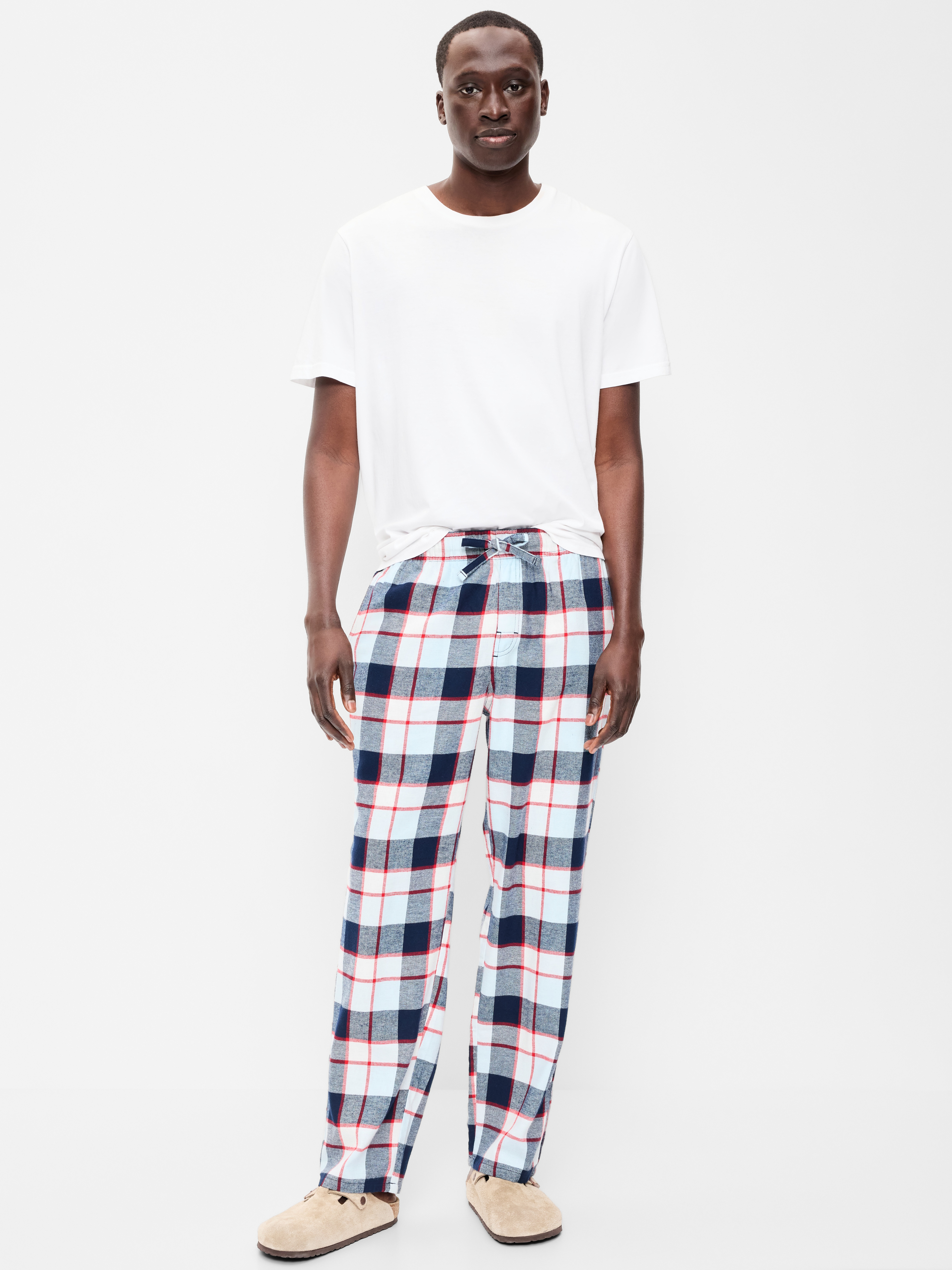 Flannel Pajama Pants - Red/White/Blue - 2