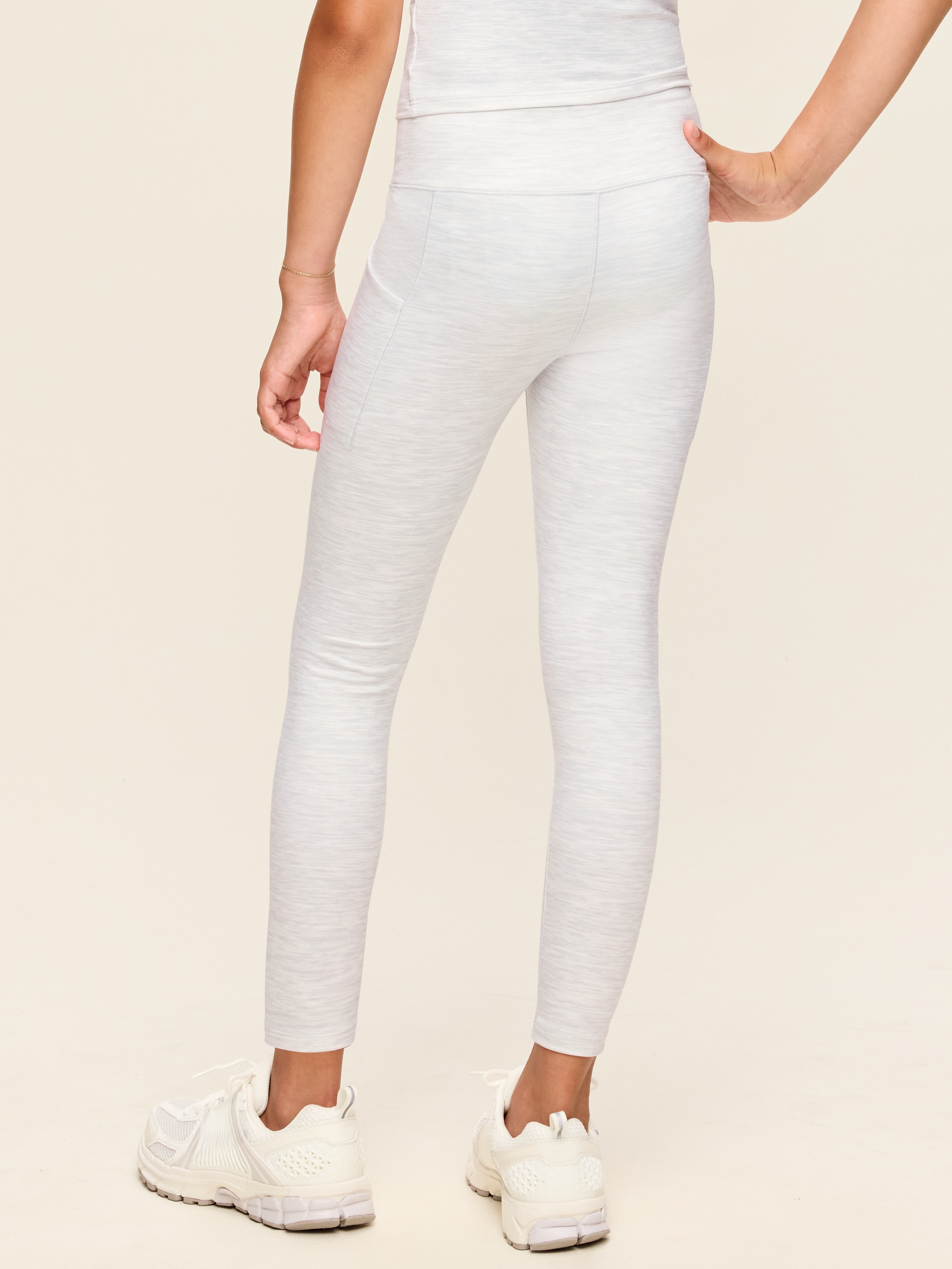 High-Waisted StudioSmooth 7/8 Leggings for Girls - Gray - 2