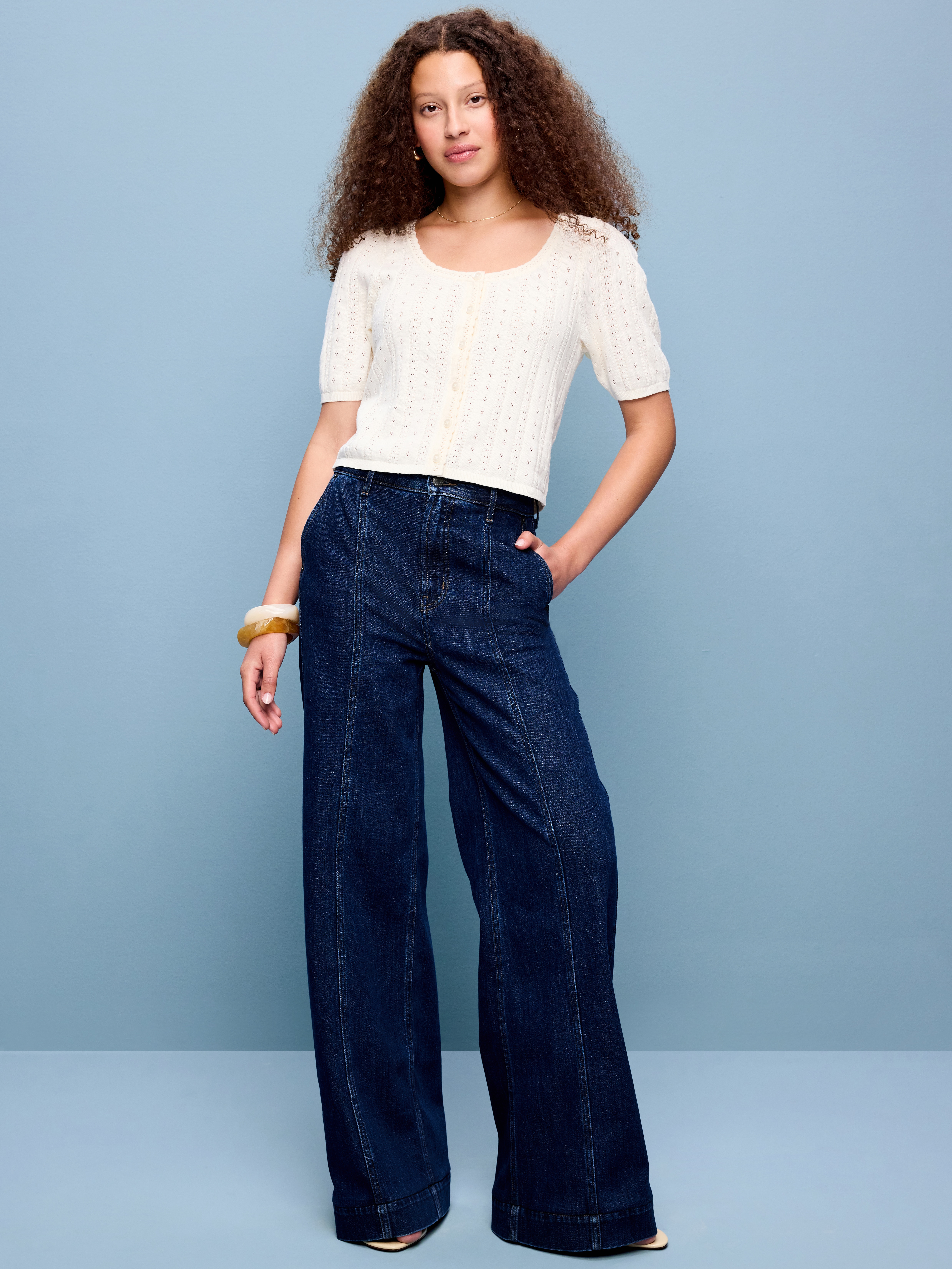 Extra High-Waisted Super Wide-Leg Jeans - Josie - 1