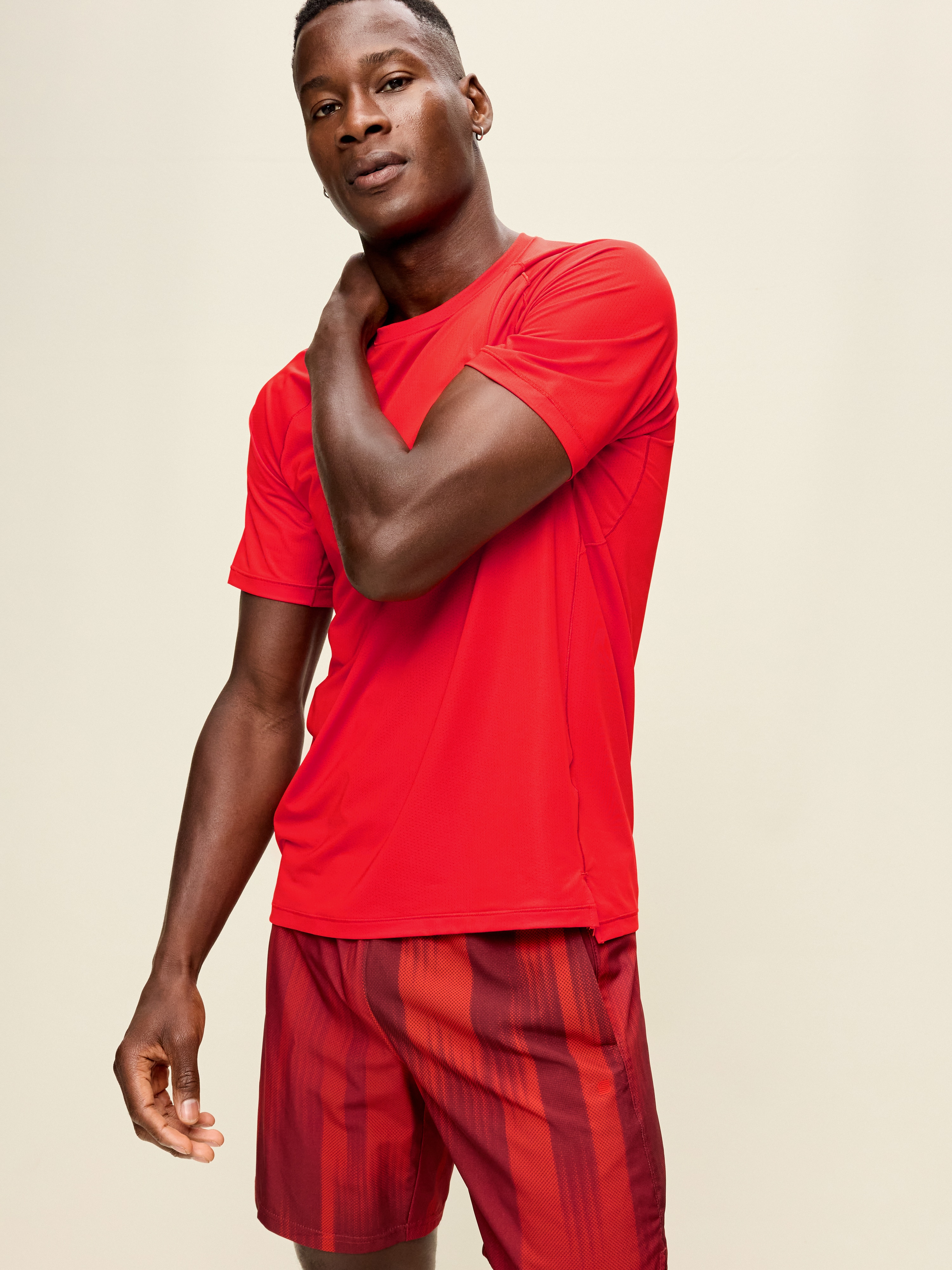 Slim Fit Performance Vent T-Shirt - Mystic Fire - 3