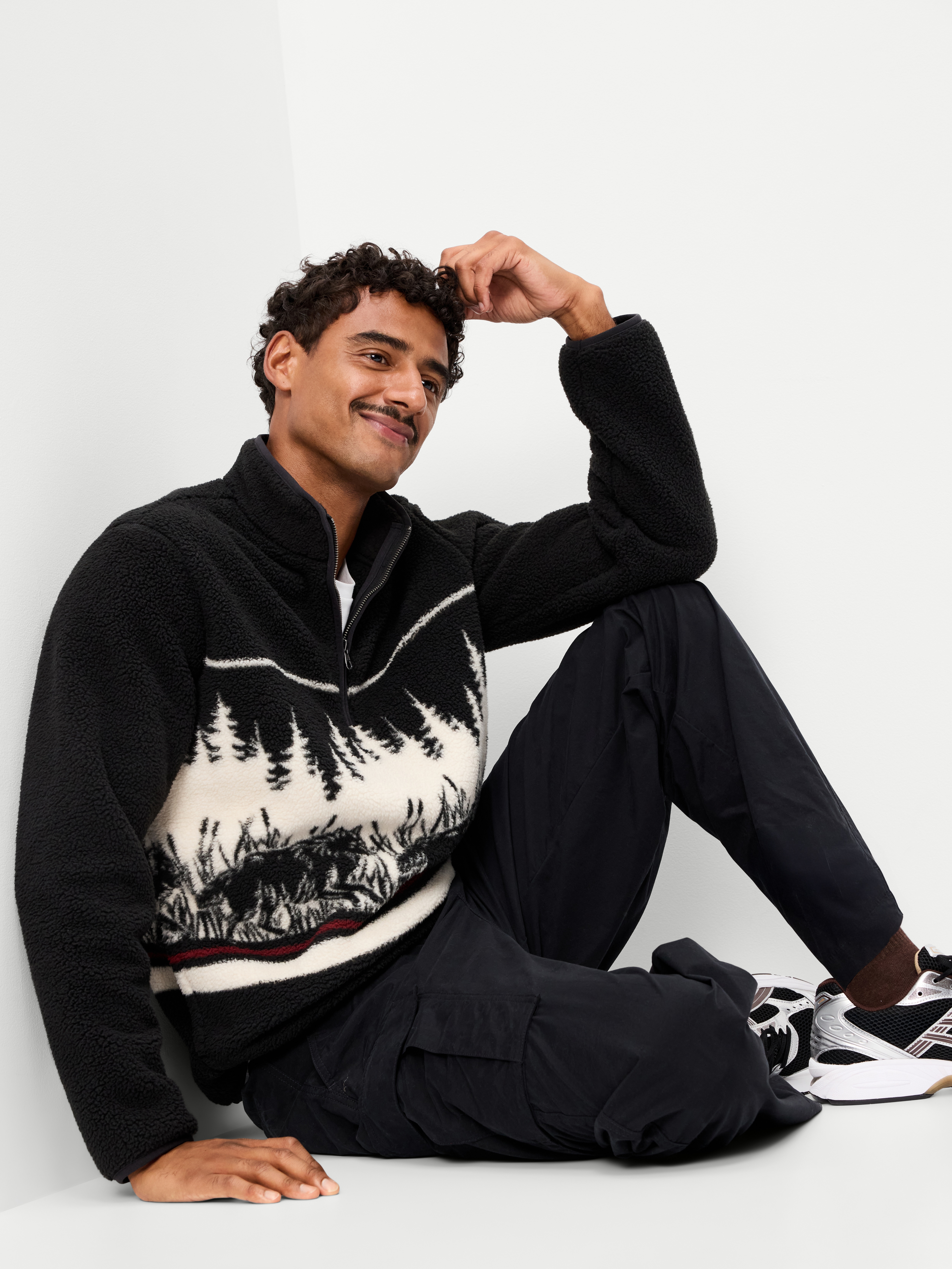 Sherpa Quarter Zip - Don't Cry Wolf - 3