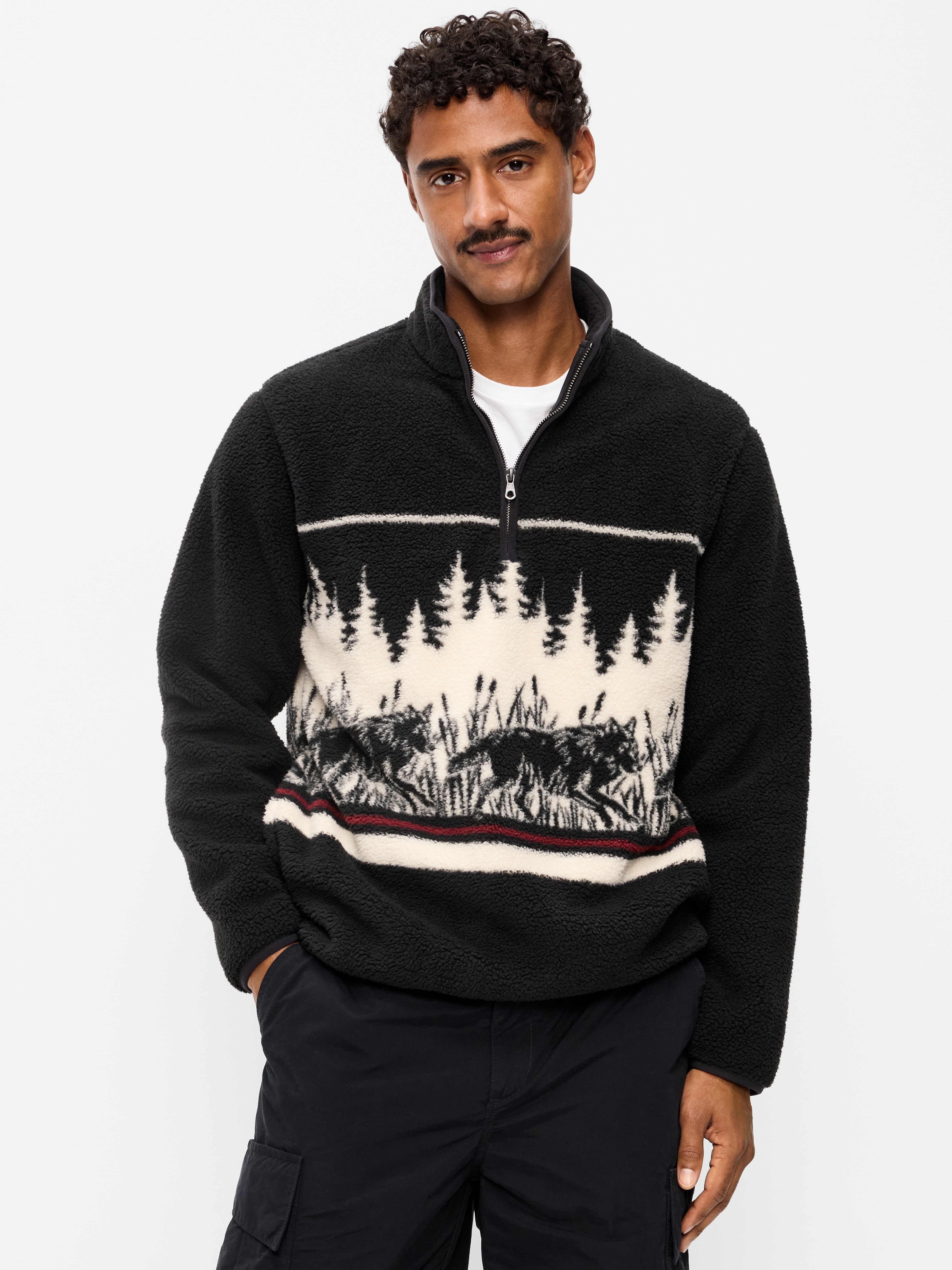 Sherpa Quarter Zip - Don't Cry Wolf - 1