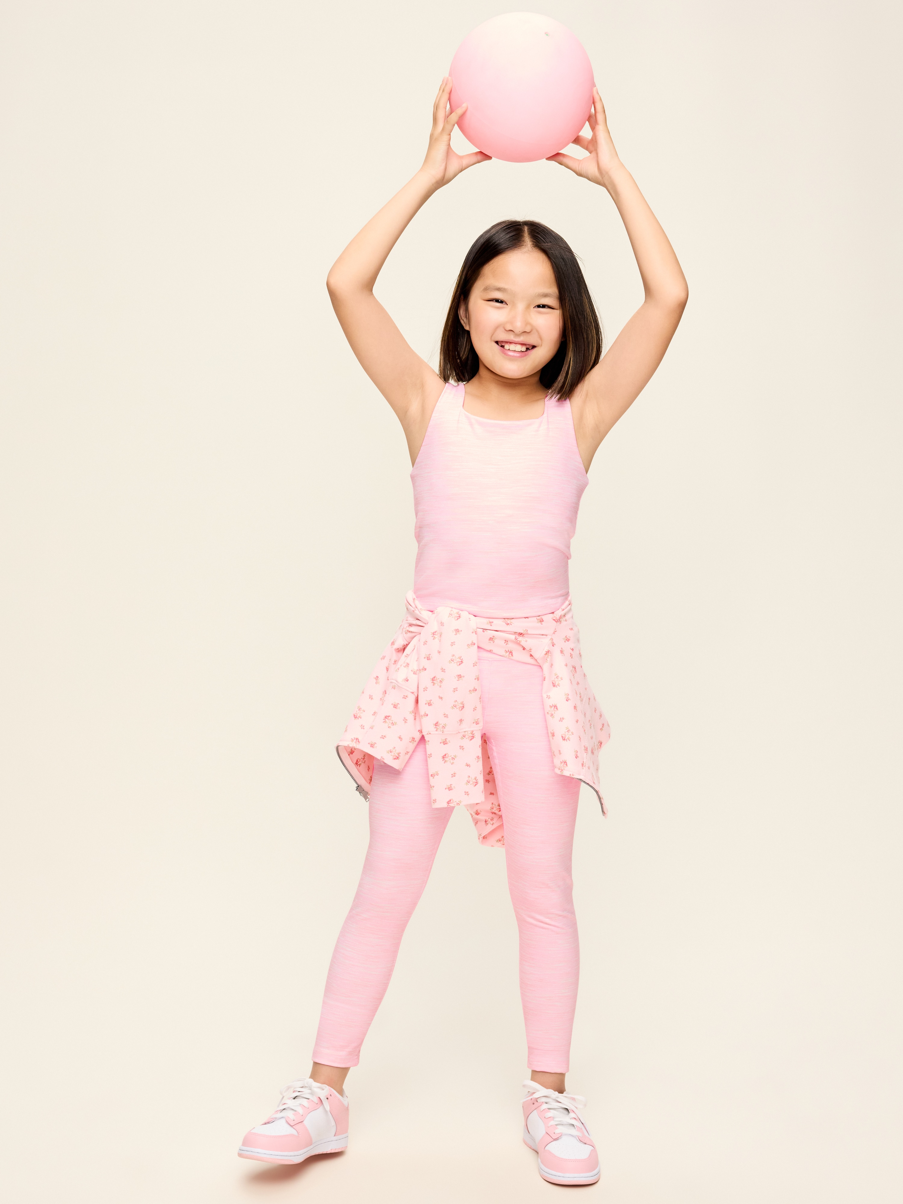 High-Waisted StudioSmooth 7/8 Leggings for Girls - Pink - 3