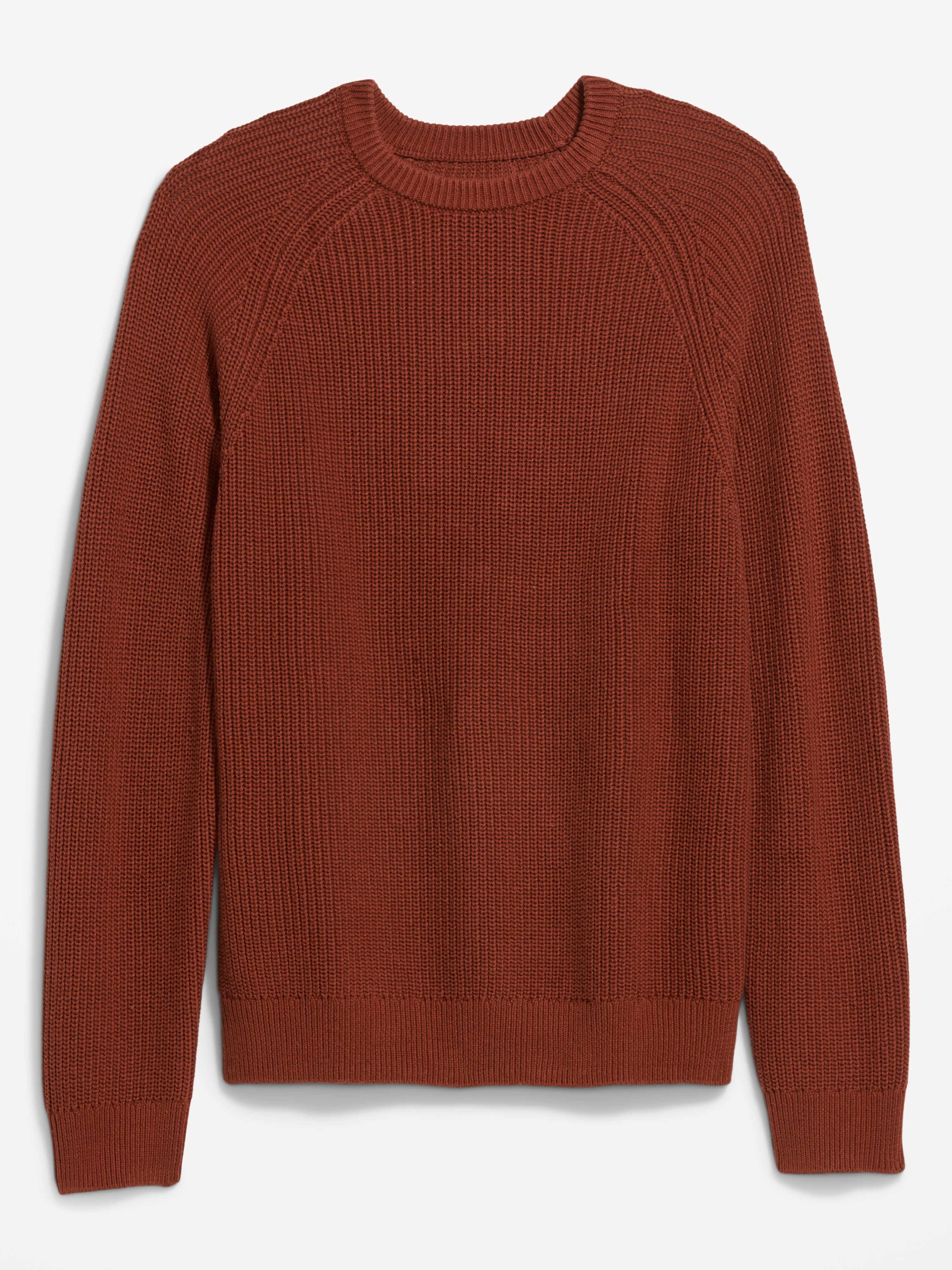 Crew-Neck Sweater - Russet Brown - 4