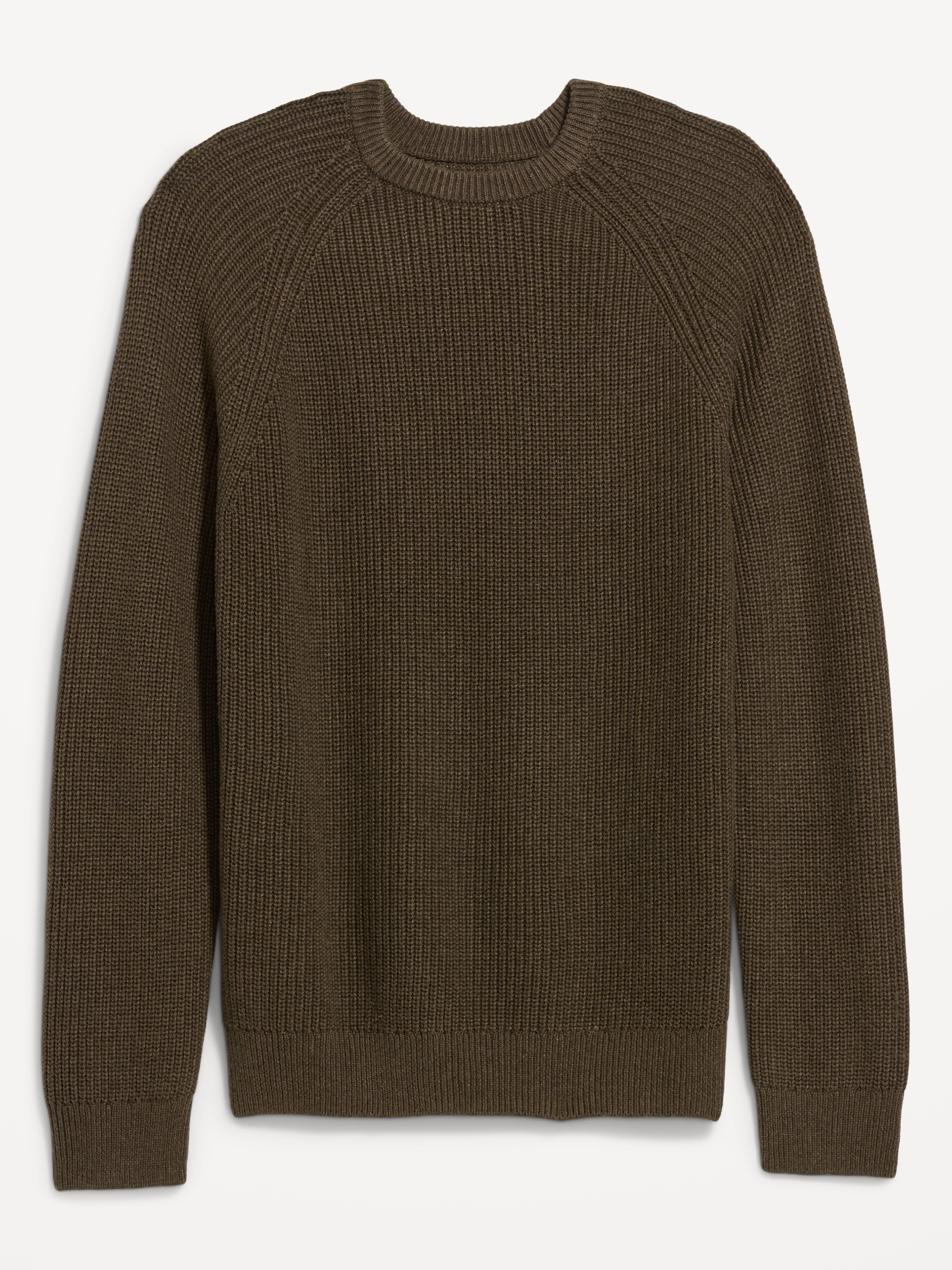 Crew-Neck Sweater - Brown Heather - 4