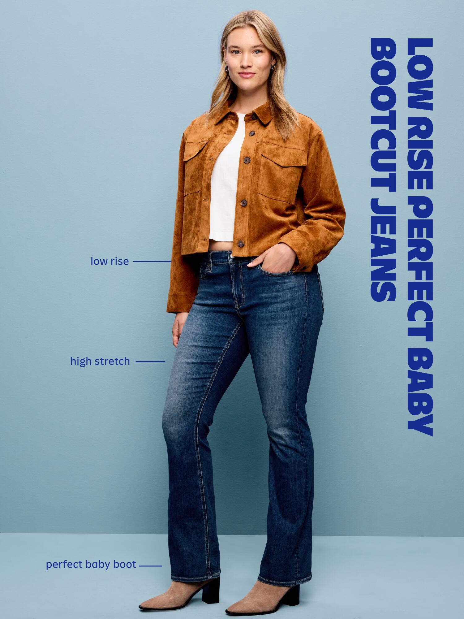 Low-Rise Boot-Cut Jeans - Dewpoint - 5