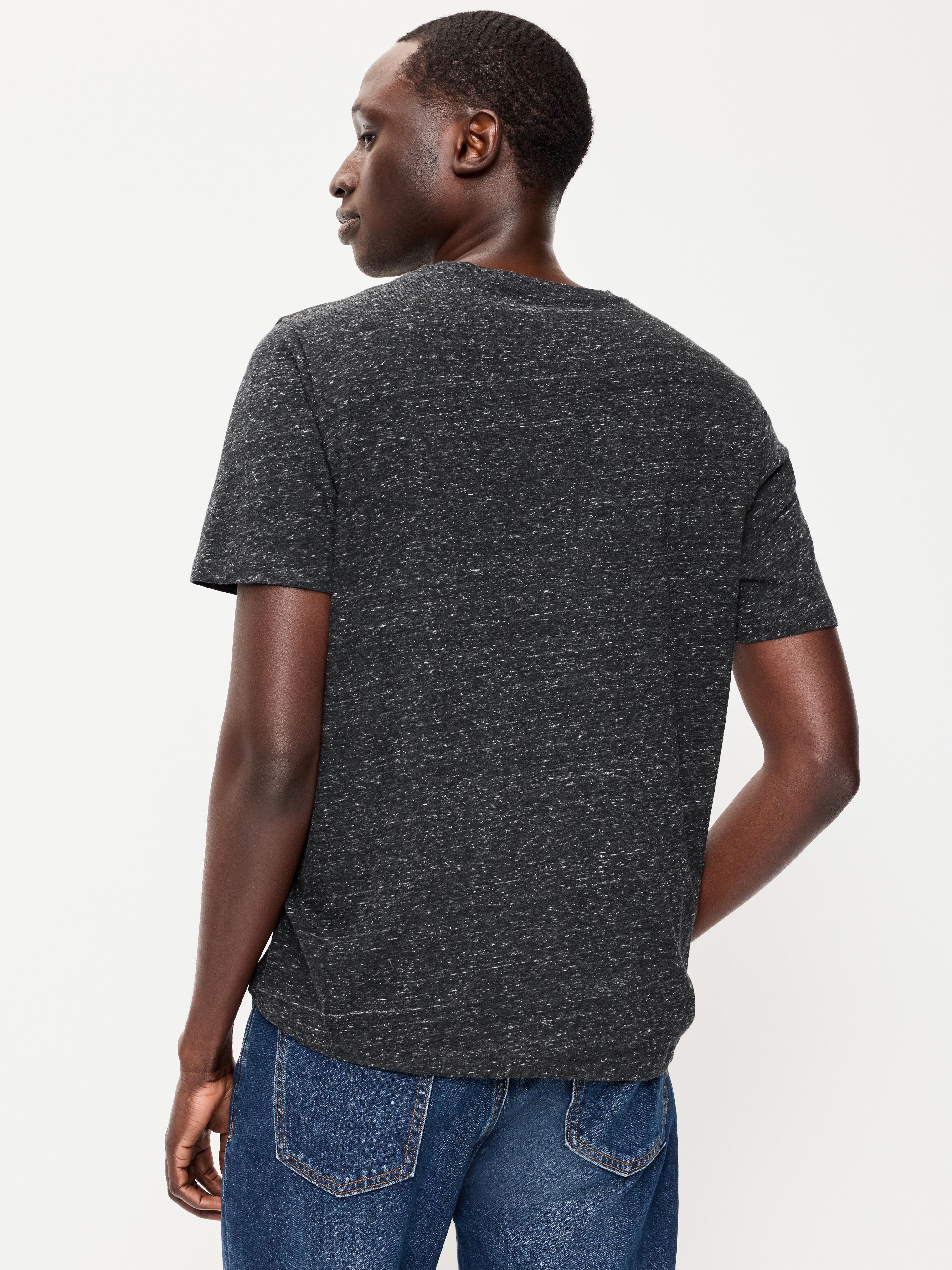 Soft-Washed Crew-Neck Short-Sleeve Tee - Black Jack Destroy - 2