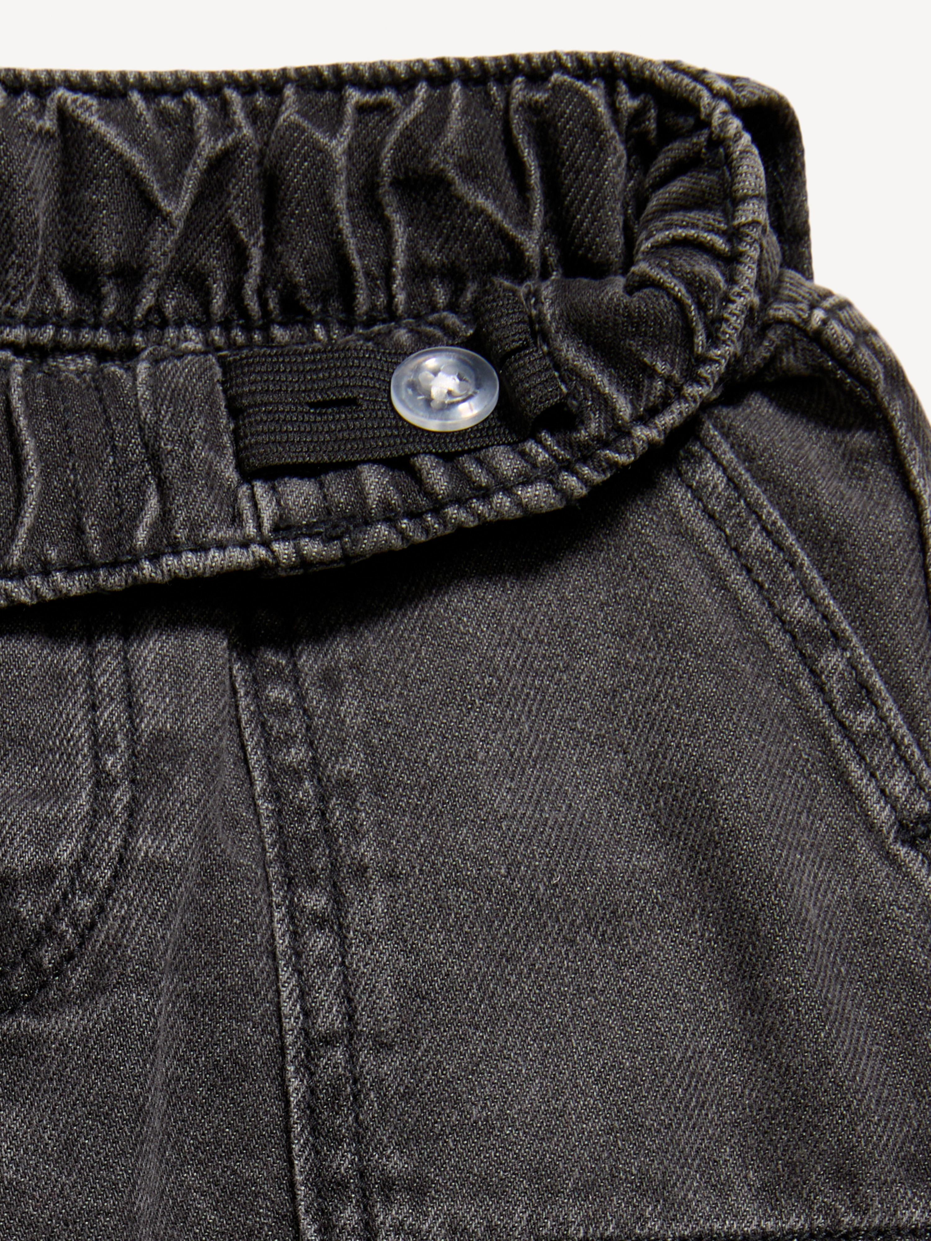 Super Baggy Barrel-Leg Cargo Jeans for Toddler Boys - Black Wash - 4
