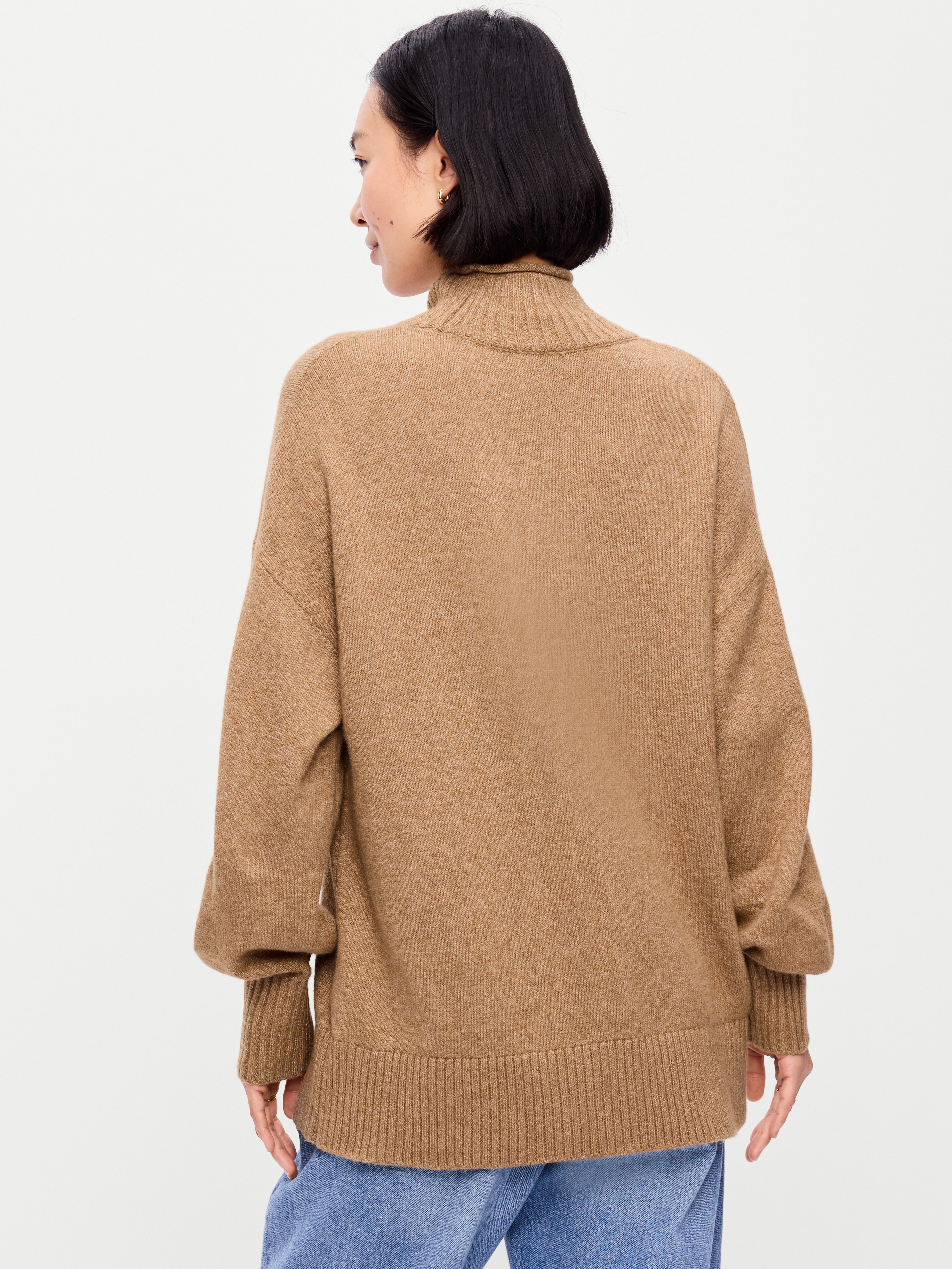 SoSoft Turtleneck Tunic Sweater - SYCAMORE BARK - 2