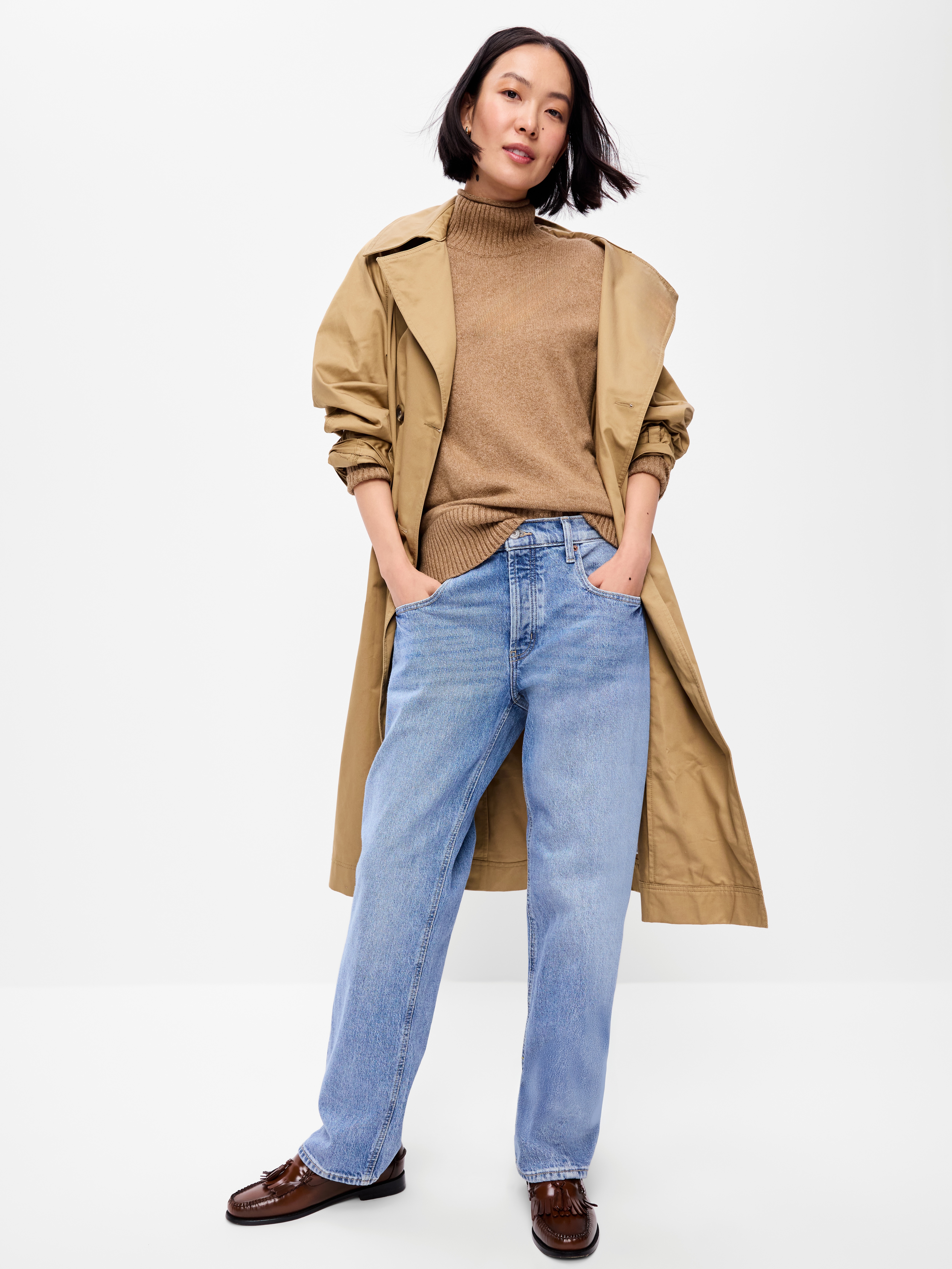SoSoft Turtleneck Tunic Sweater - SYCAMORE BARK - 3