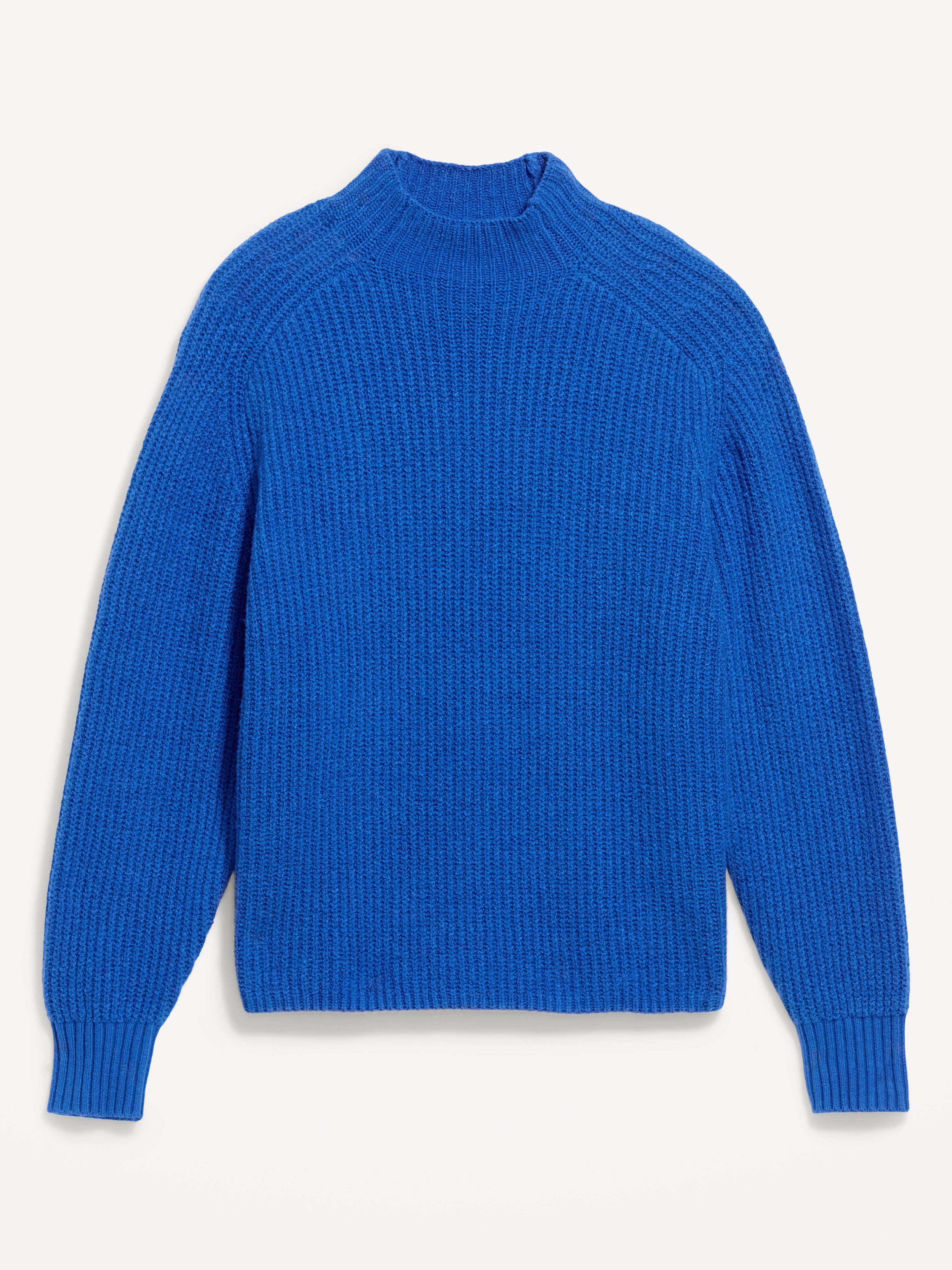 SoSoft Mock-Neck Shaker Sweater - Blue Moon - 4