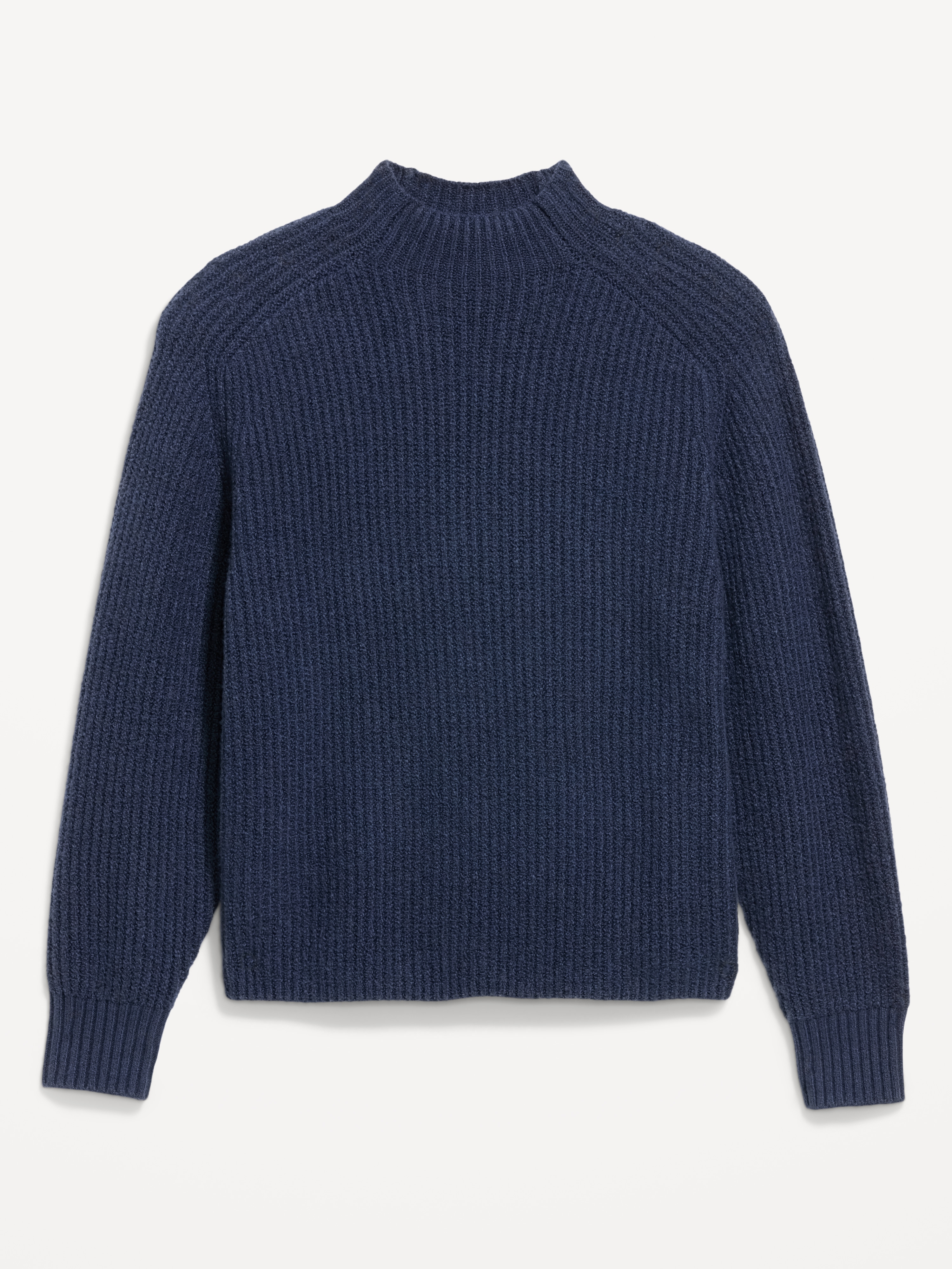 SoSoft Mock-Neck Shaker Sweater - Gothic Blue - 4