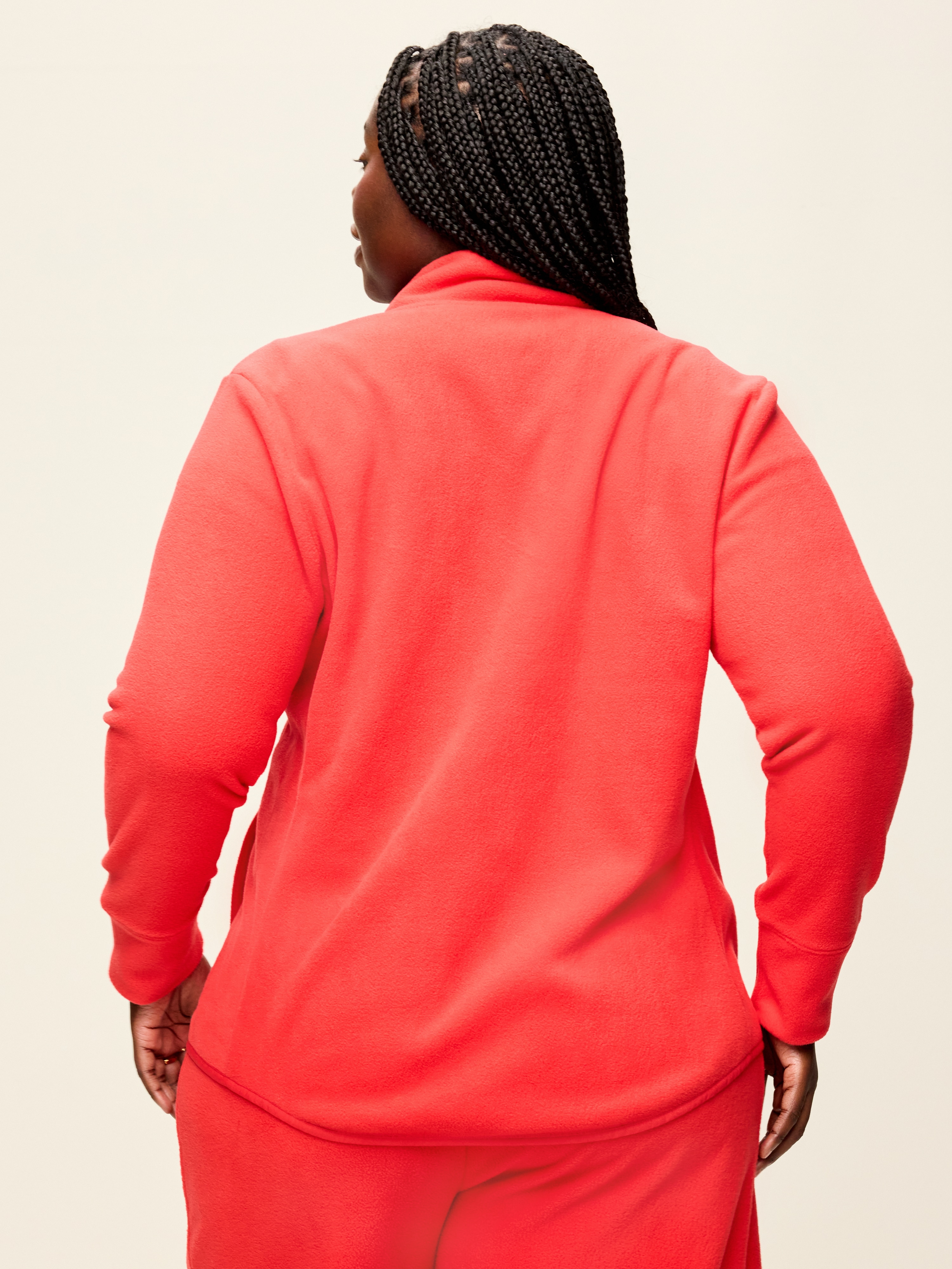 Fitted Performance Fleece Full-Zip Jacket - Amaryllis - 8