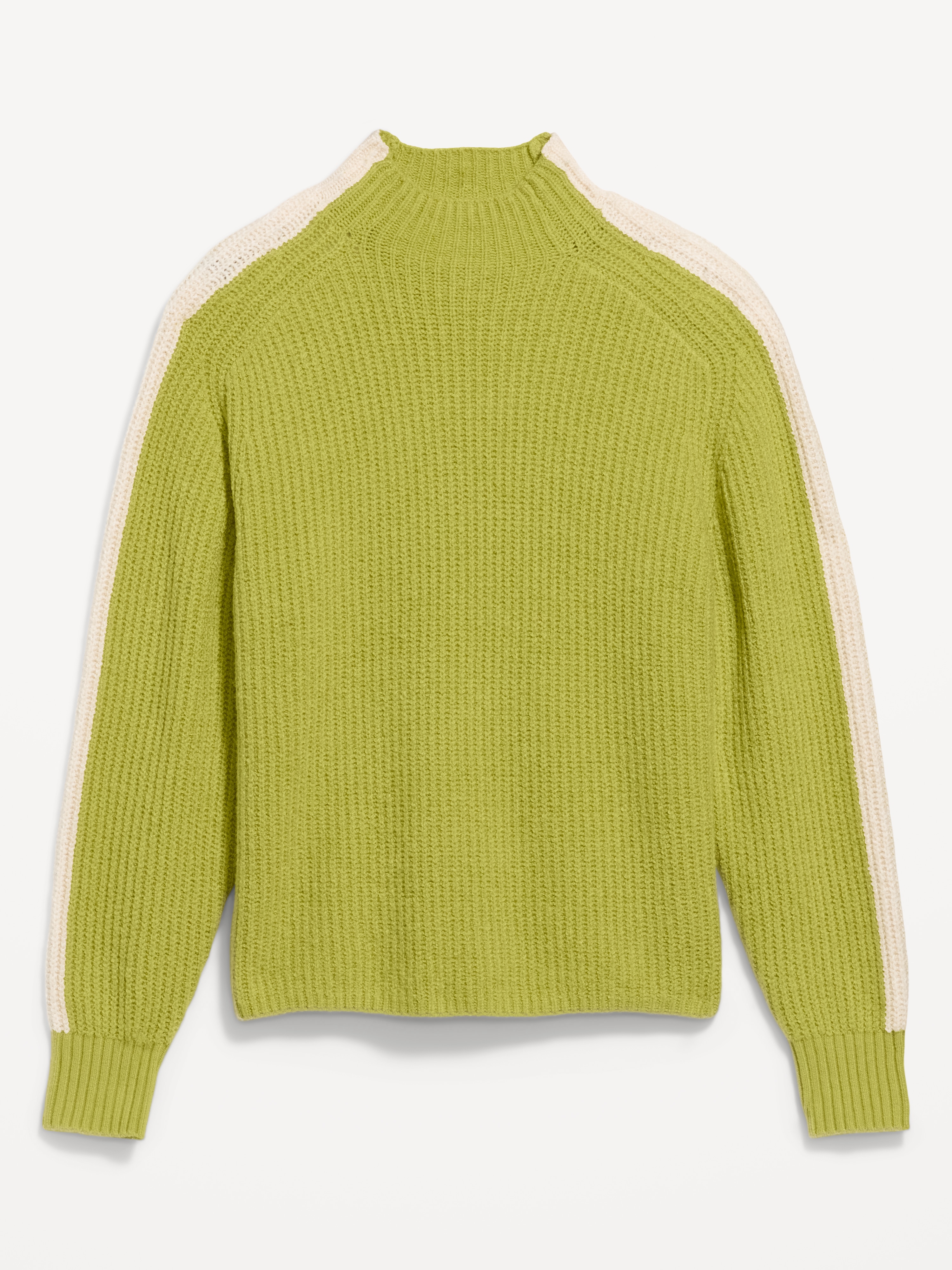 SoSoft Mock-Neck Shaker Sweater - Wasabi - 4