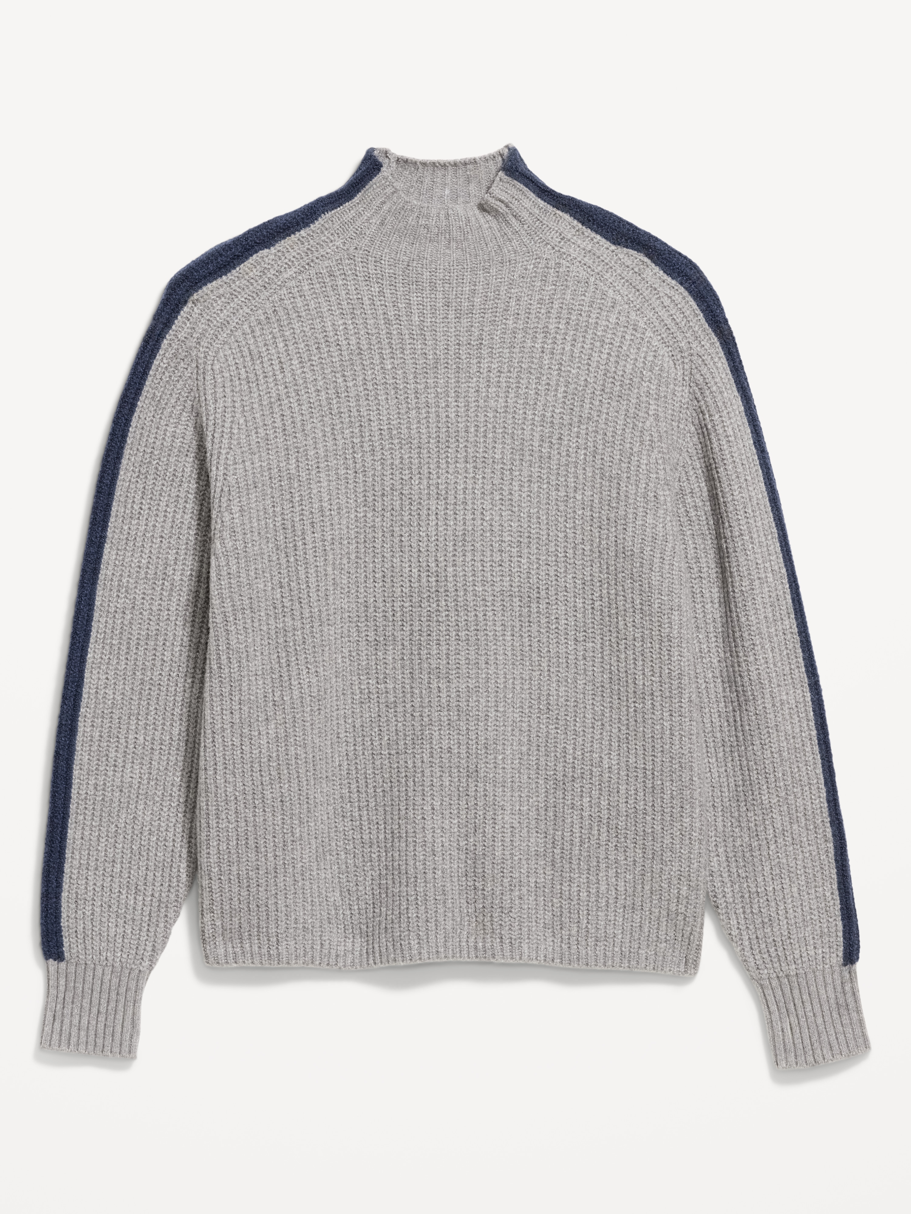SoSoft Mock-Neck Shaker Sweater - Heather Gray - 4
