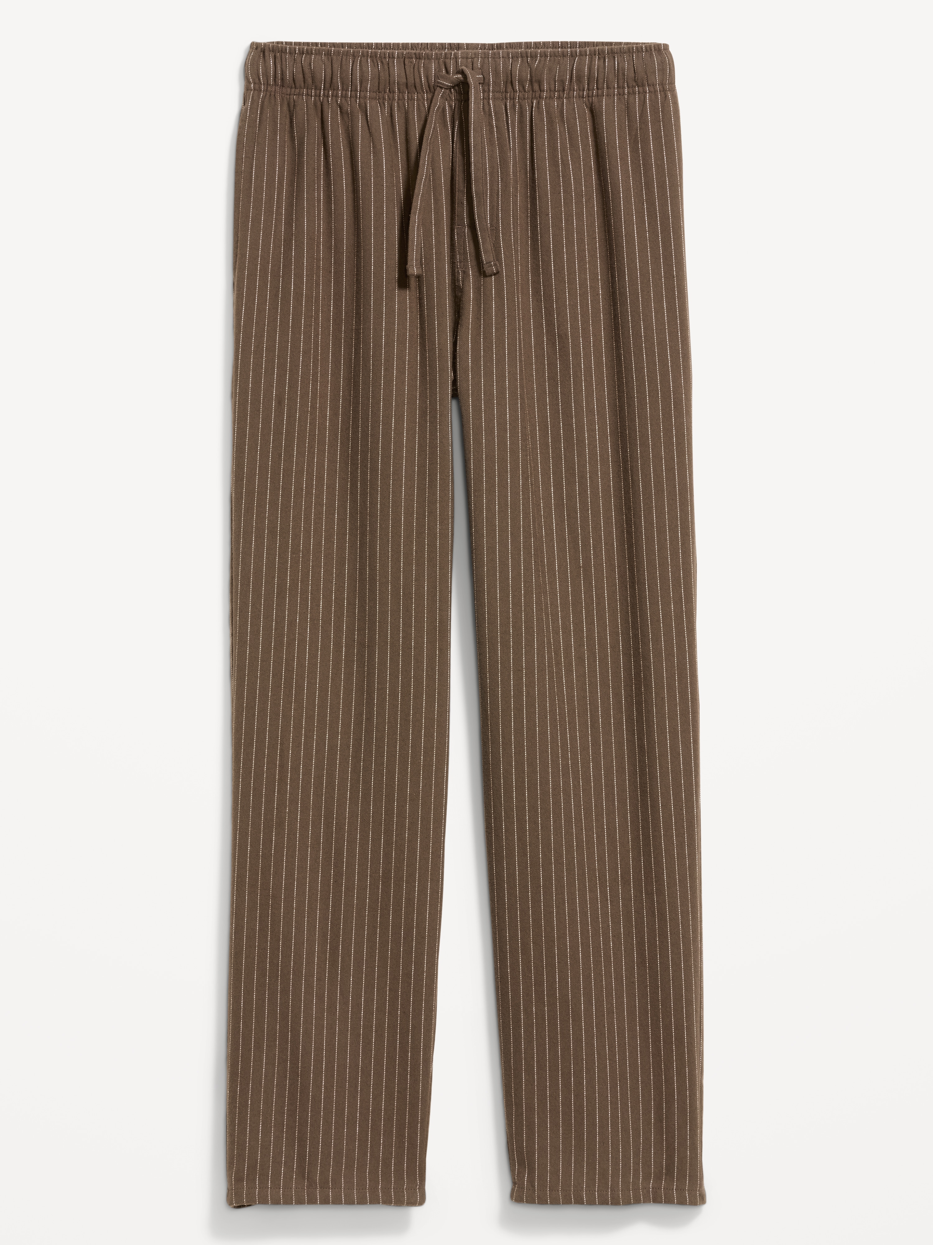 Flannel Pajama Pants - Earth Brown Stripe - 3