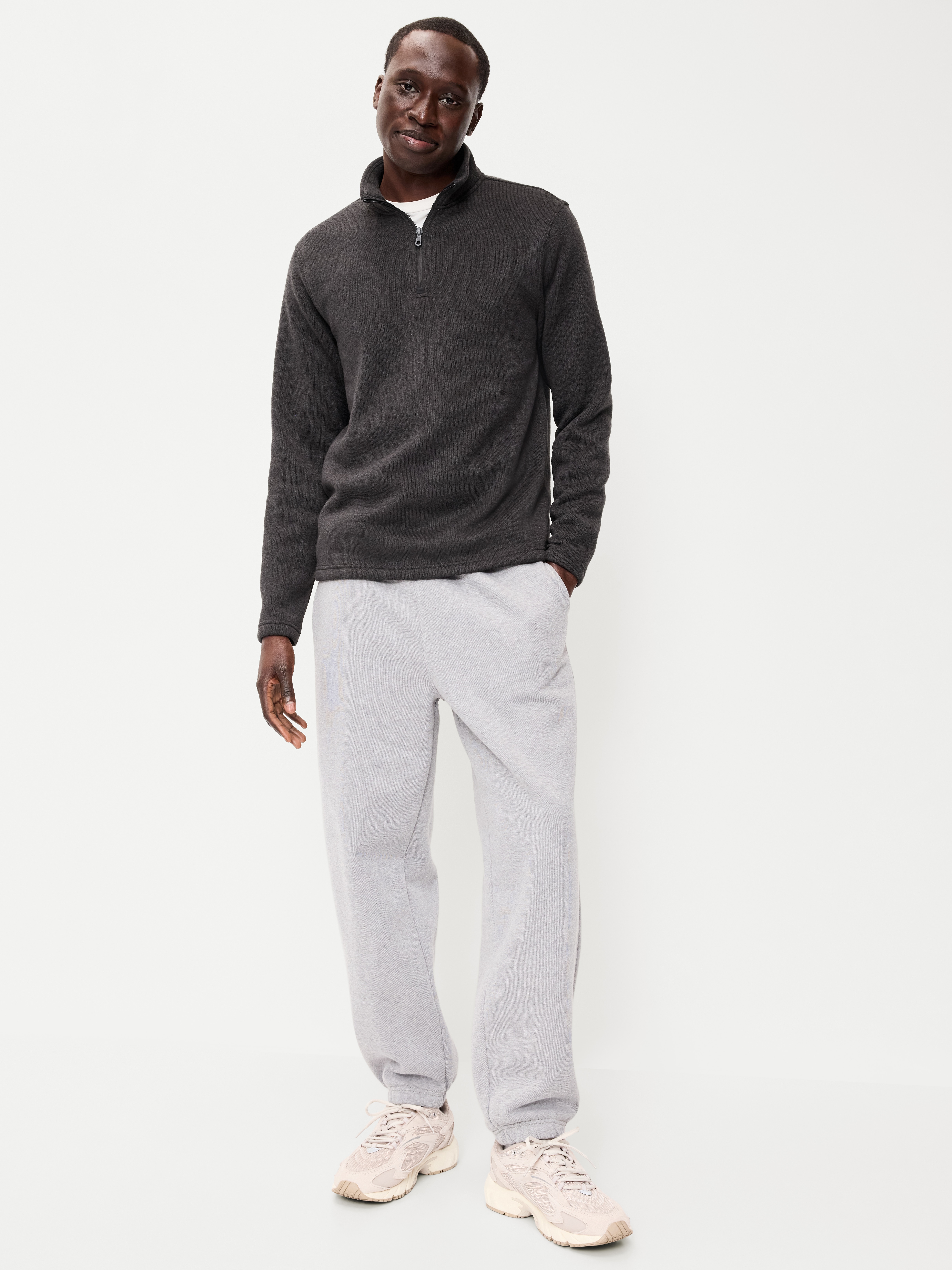 Sweater Fleece Quarter-Zip - Black Jack - 3