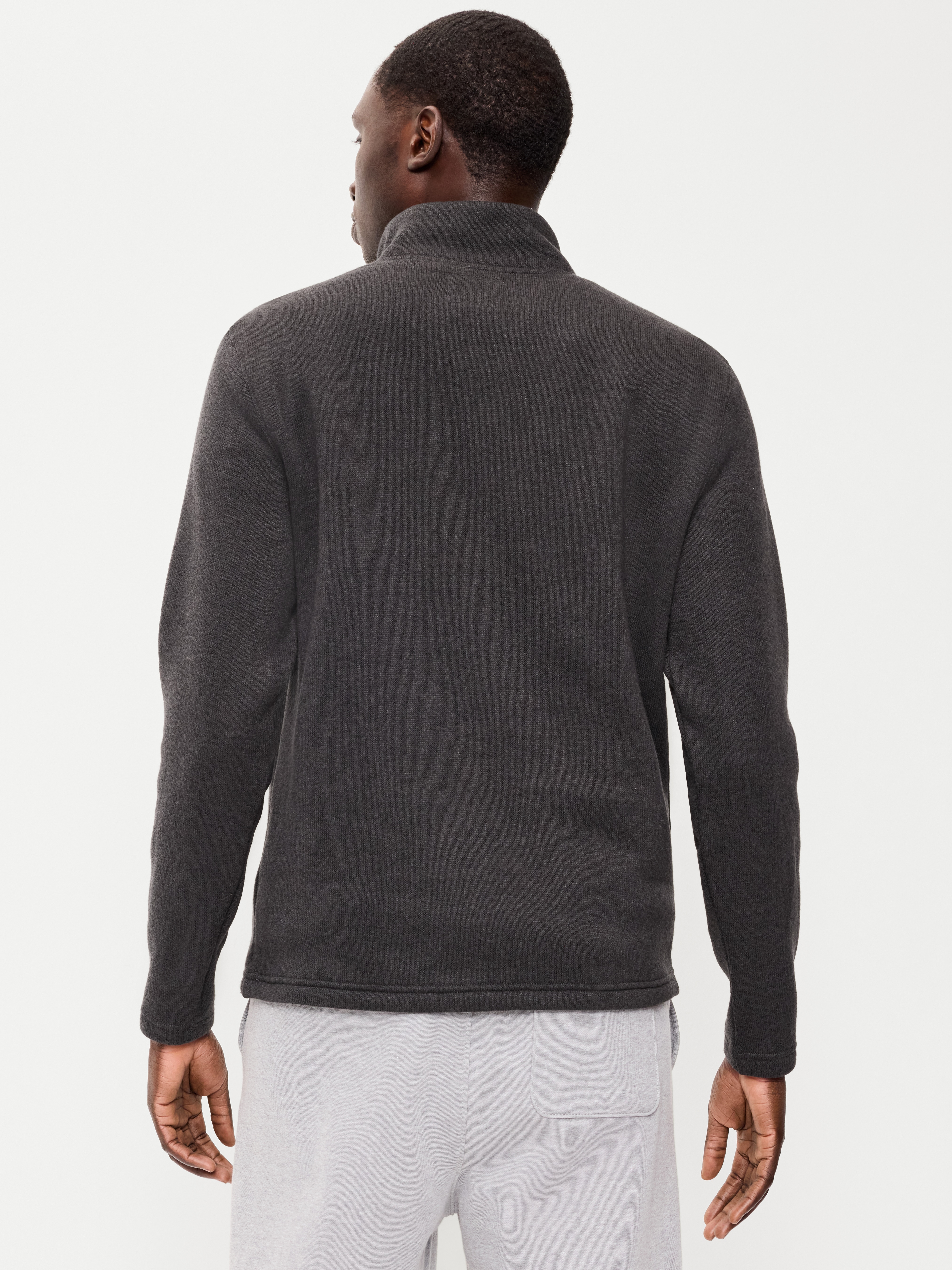 Sweater Fleece Quarter-Zip - Black Jack - 2