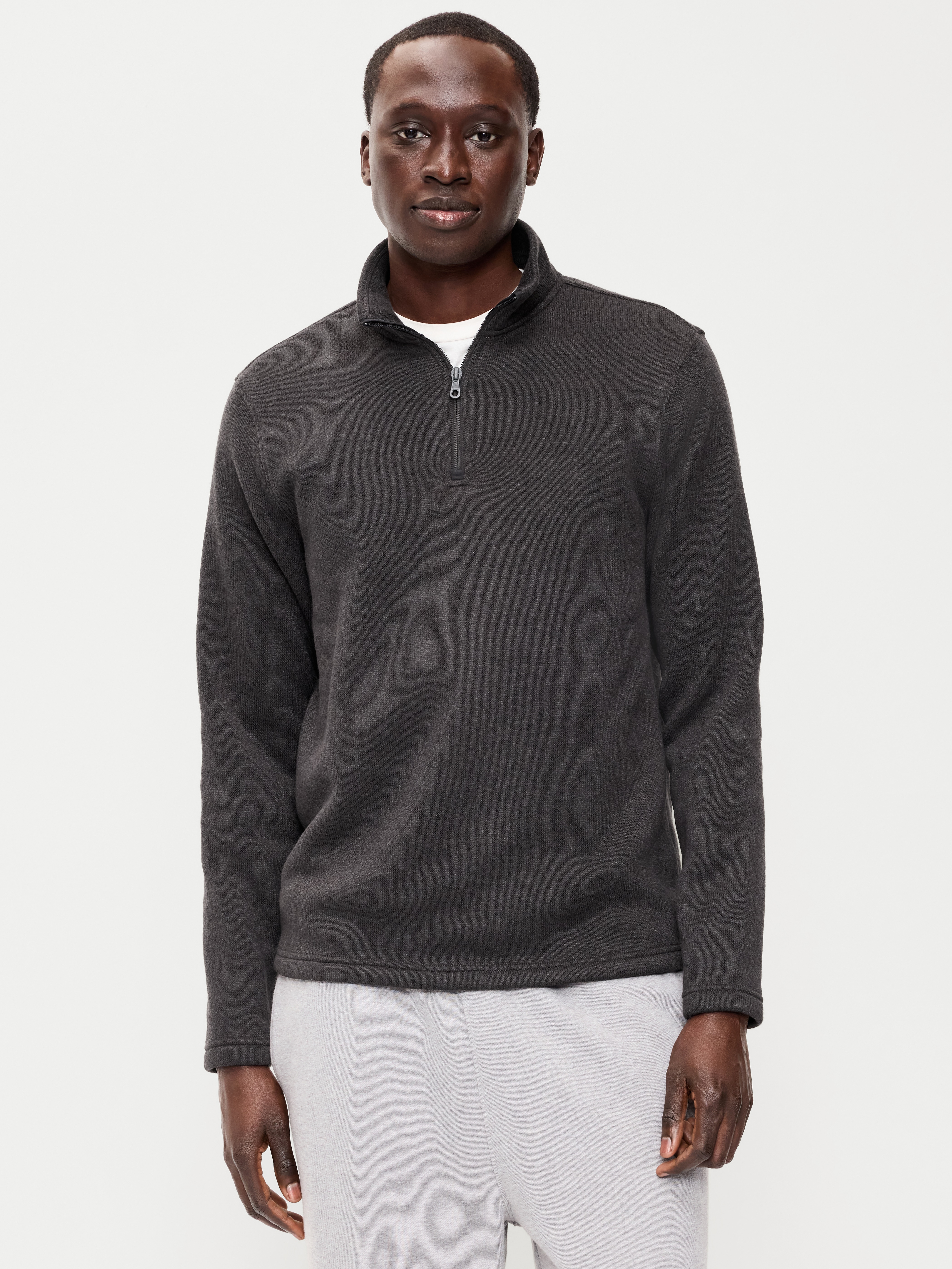 Sweater Fleece Quarter-Zip - Black Jack - 1