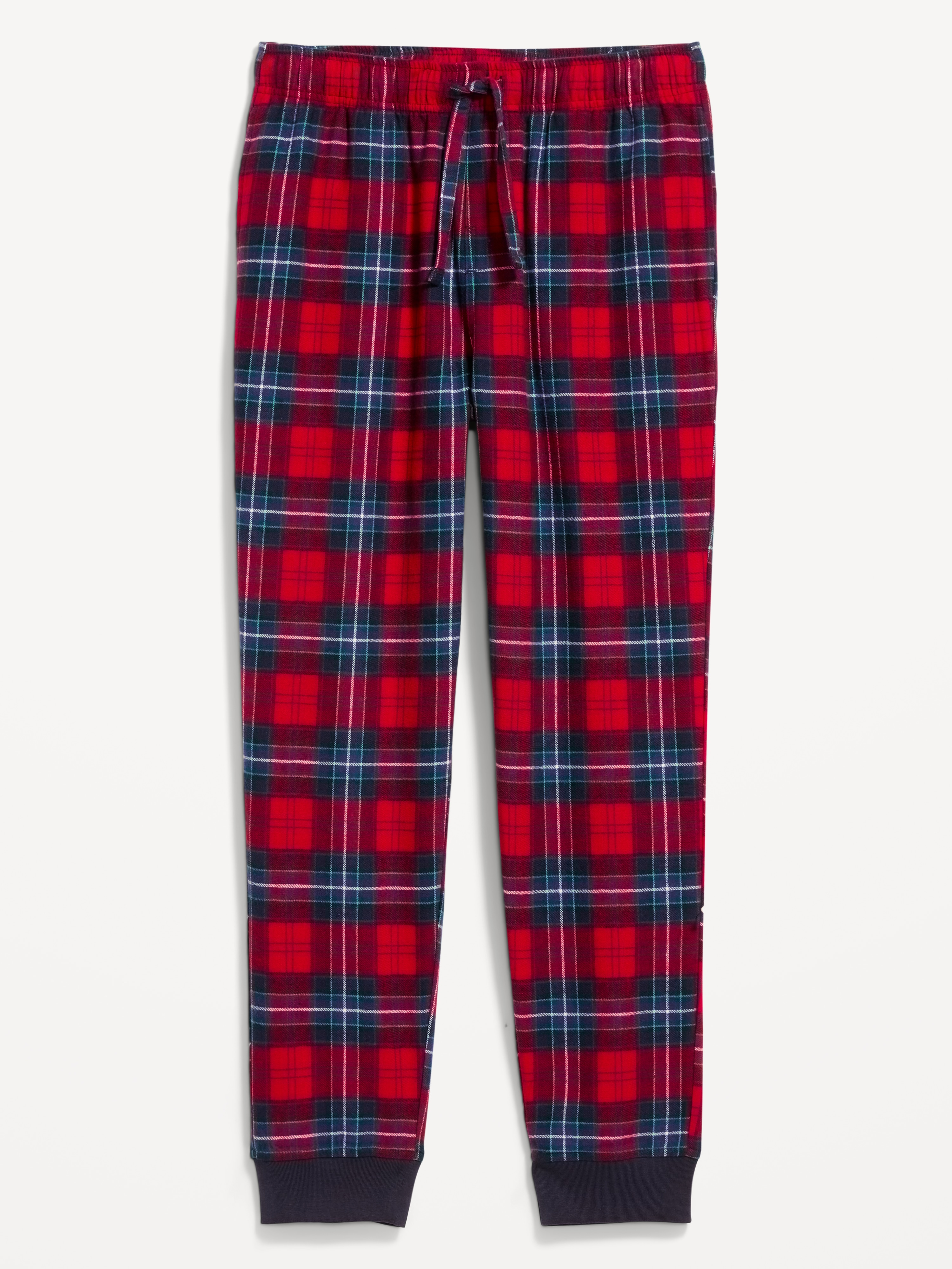 Flannel Pajama Joggers for Men - Red Plaid (Match the Fam!) - 3