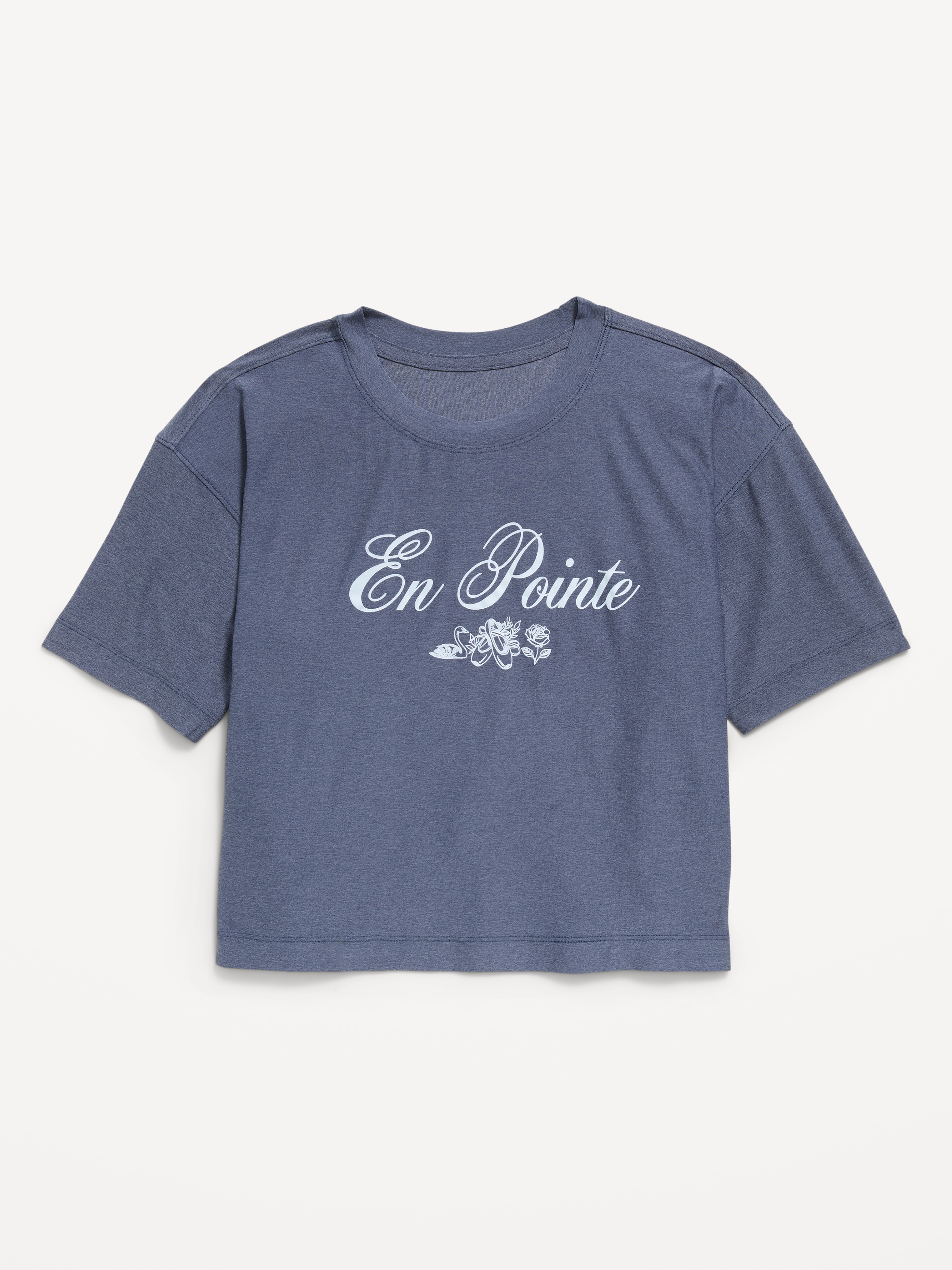 CloudMotion Short-Sleeve Boxy T-Shirt for Girls - Swept Away - 3