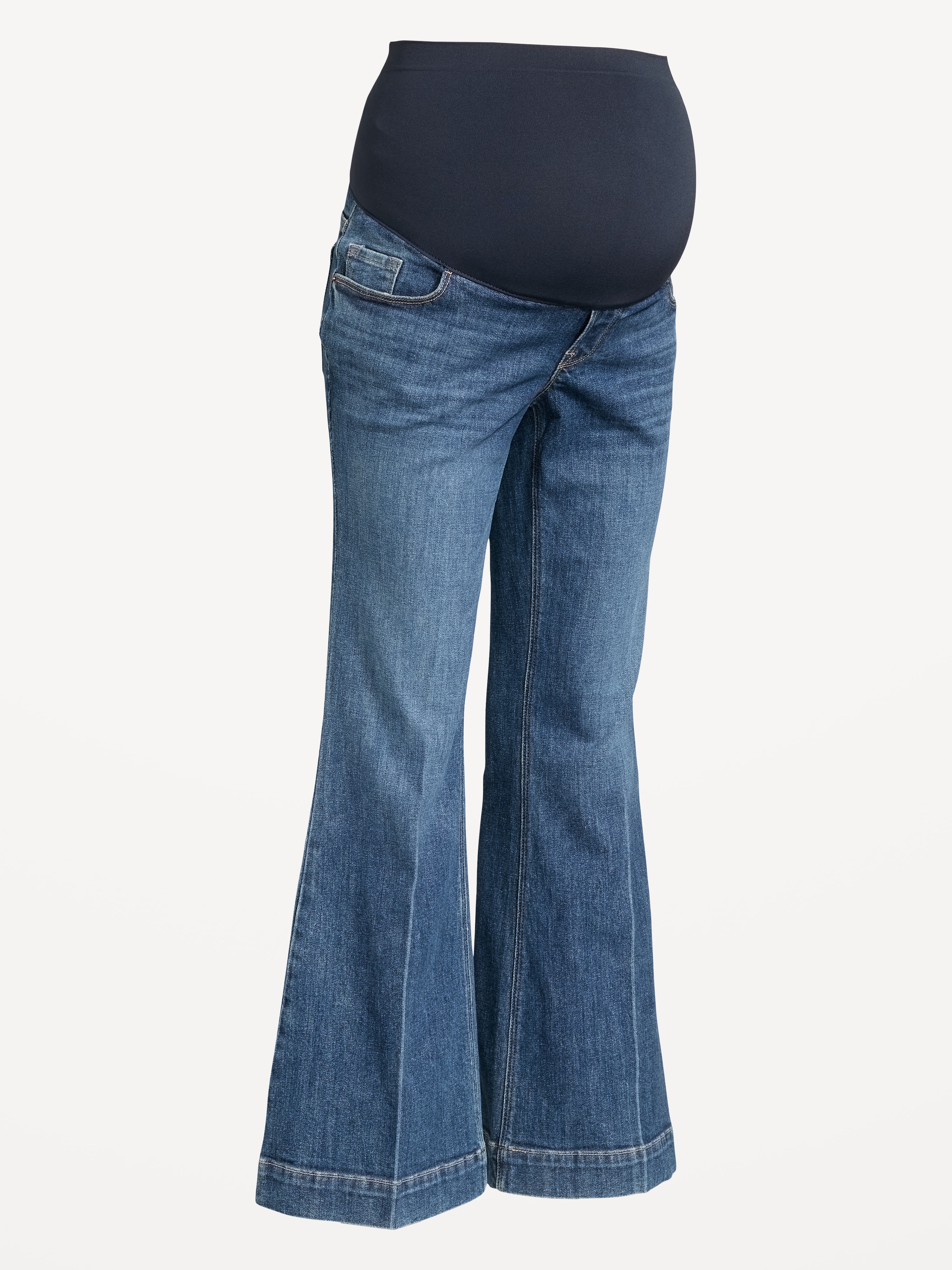 Maternity Full-Panel Flare Leg Jeans - Clarice - 4