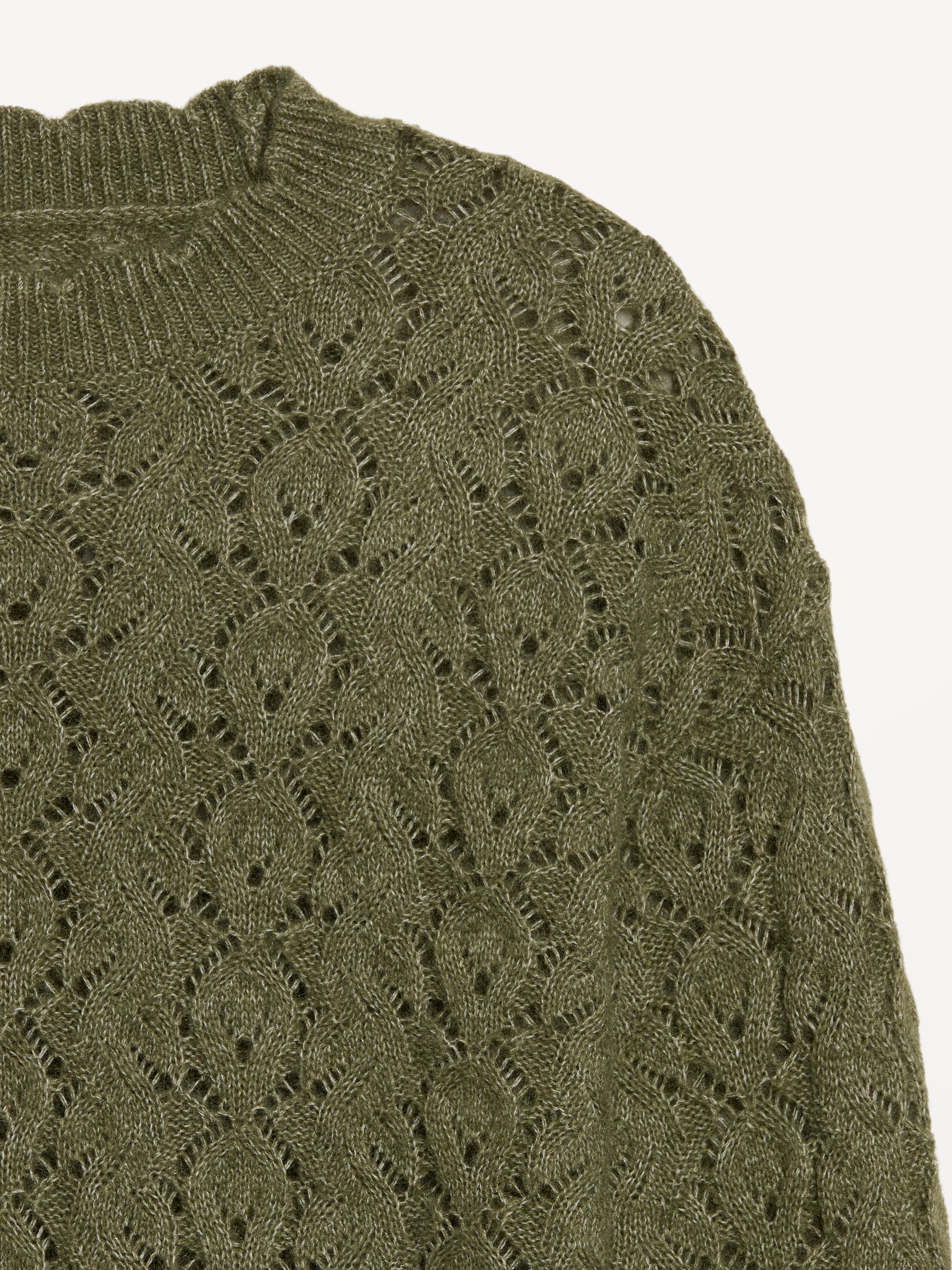 Wool-Blend Crew-Neck Tunic Sweater - Alpine Tundra - 5