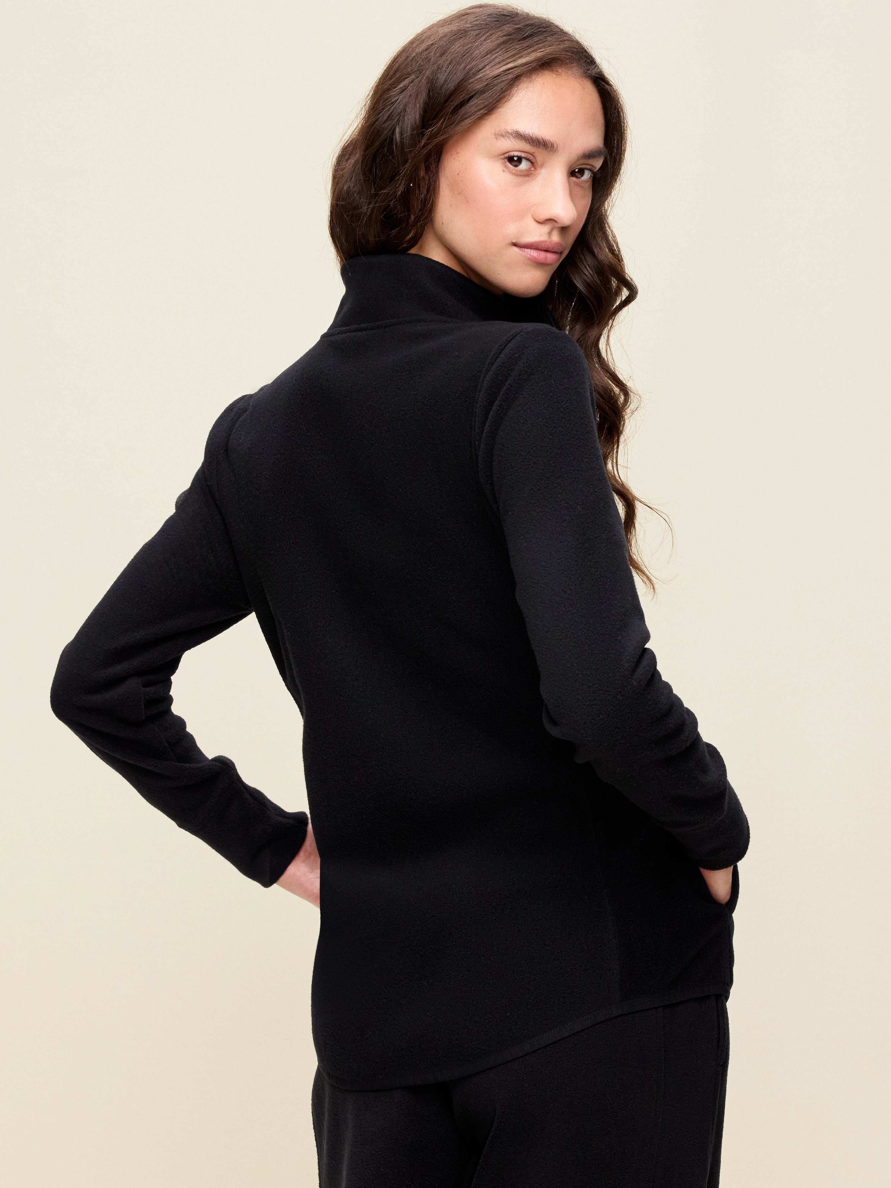 Fitted Performance Fleece Full-Zip Jacket - Black Jack - 2