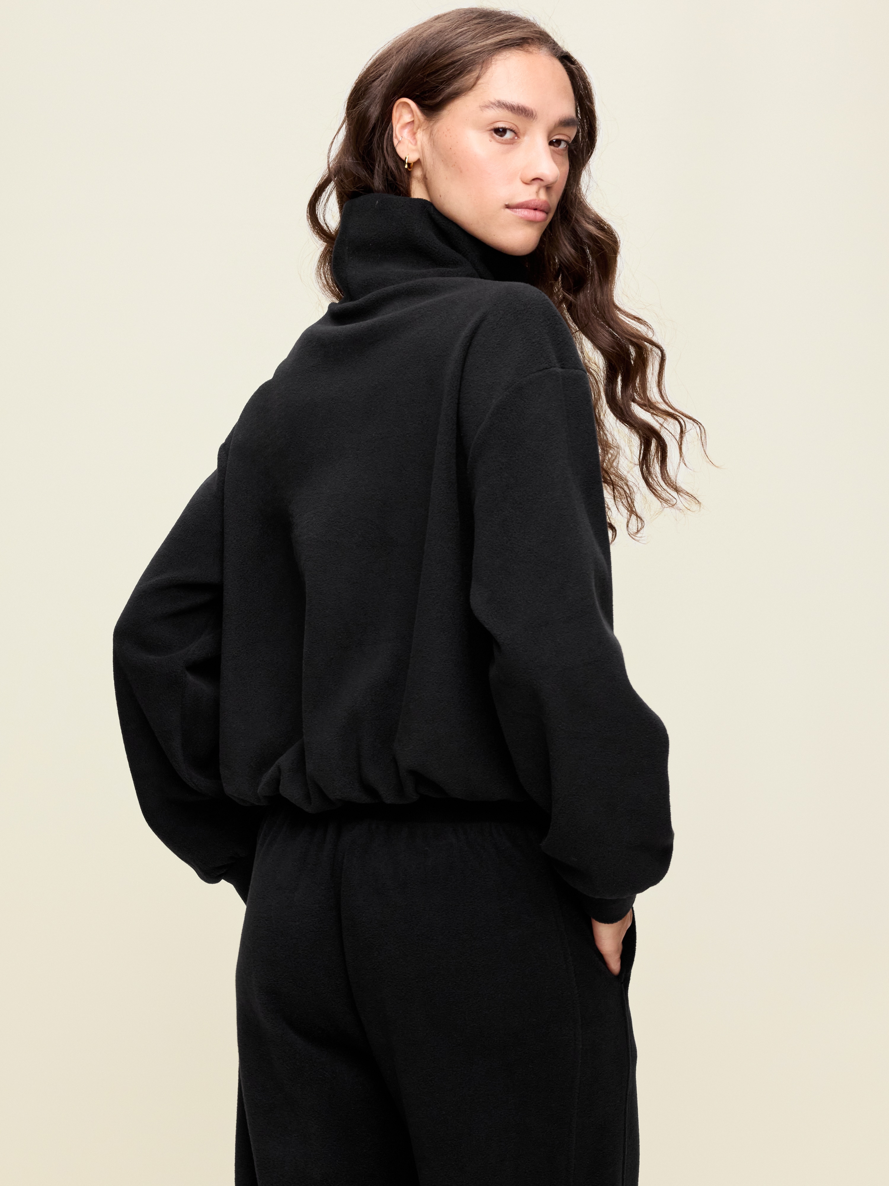 Performance Fleece Funnel Neck Pullover - Black Jack - 2